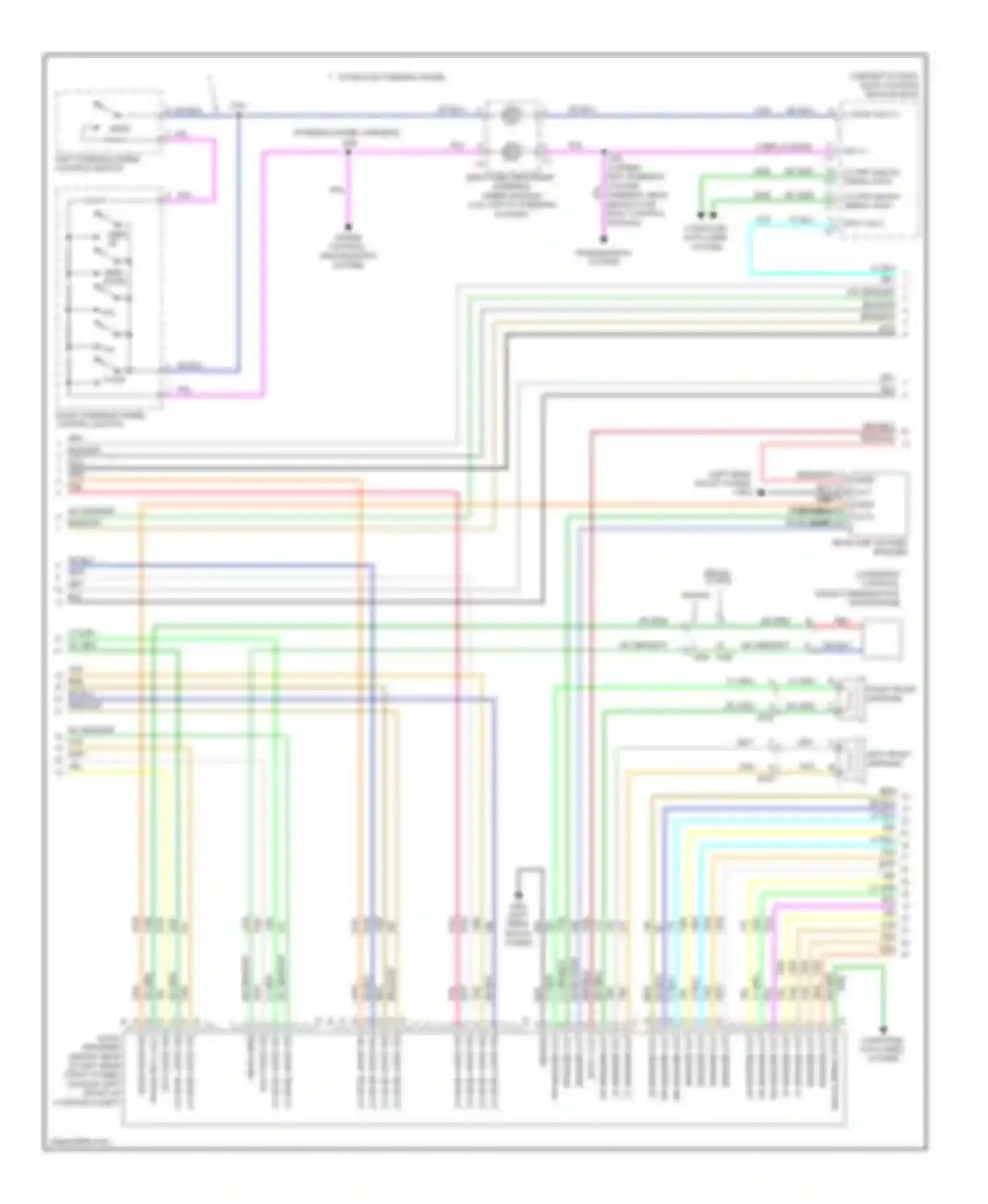Wiring diagram lo level audio sig for Cadillac CTS II (2007-2014) (1 of 2)
