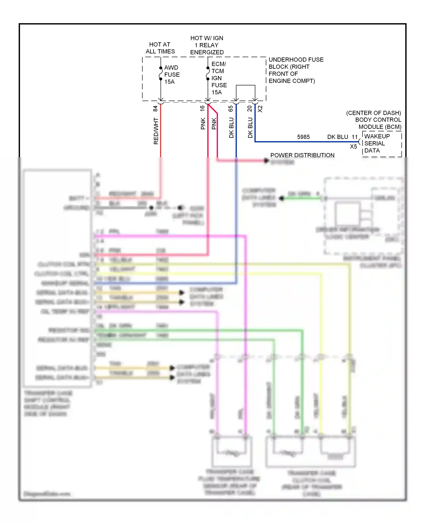 Cadillac CTS II (2007-2014) module (bcm) wiring diagram  (1 of 1)