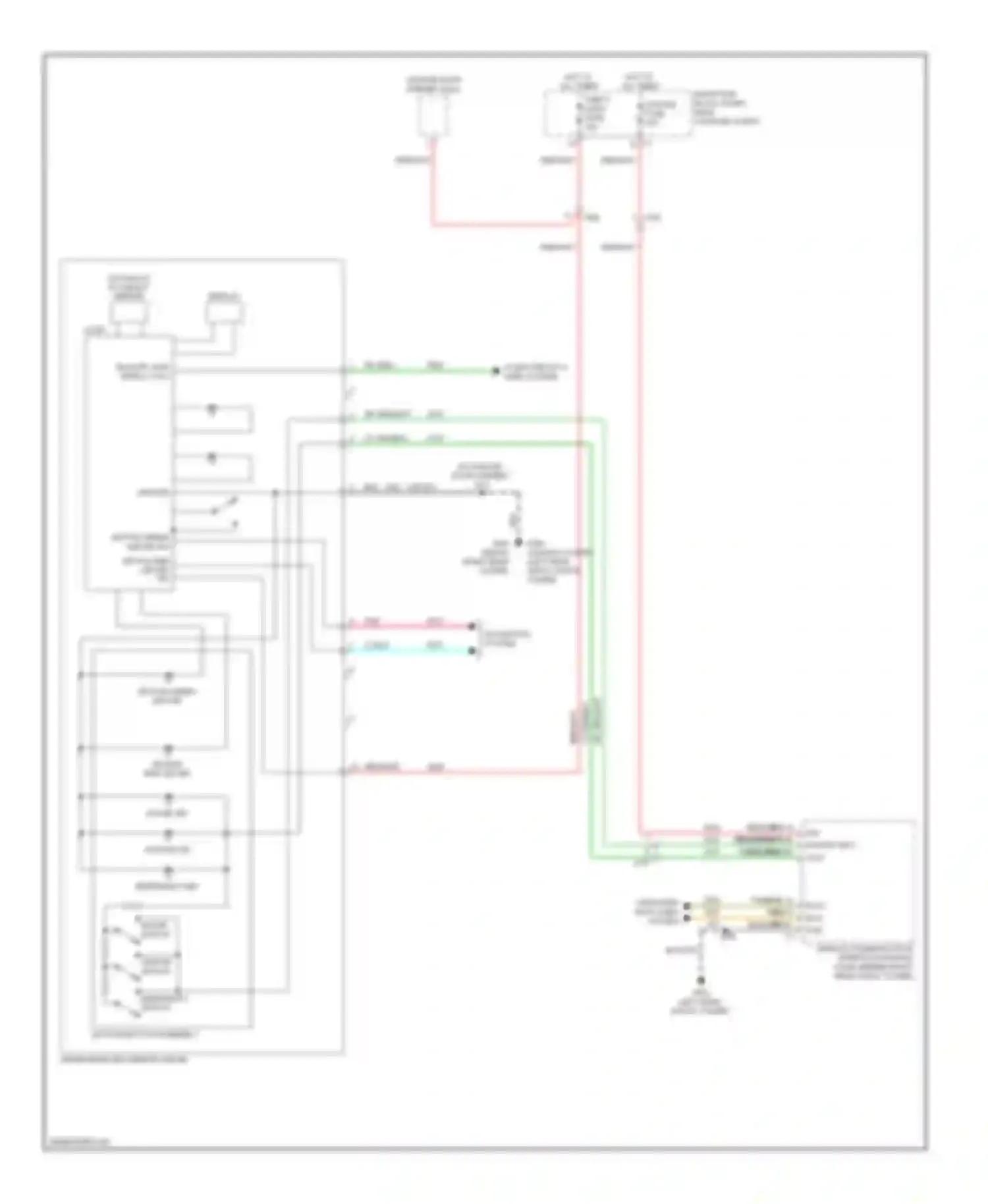 Wiring diagram phone switch for Cadillac CTS II (2007-2014) (1 of 3)