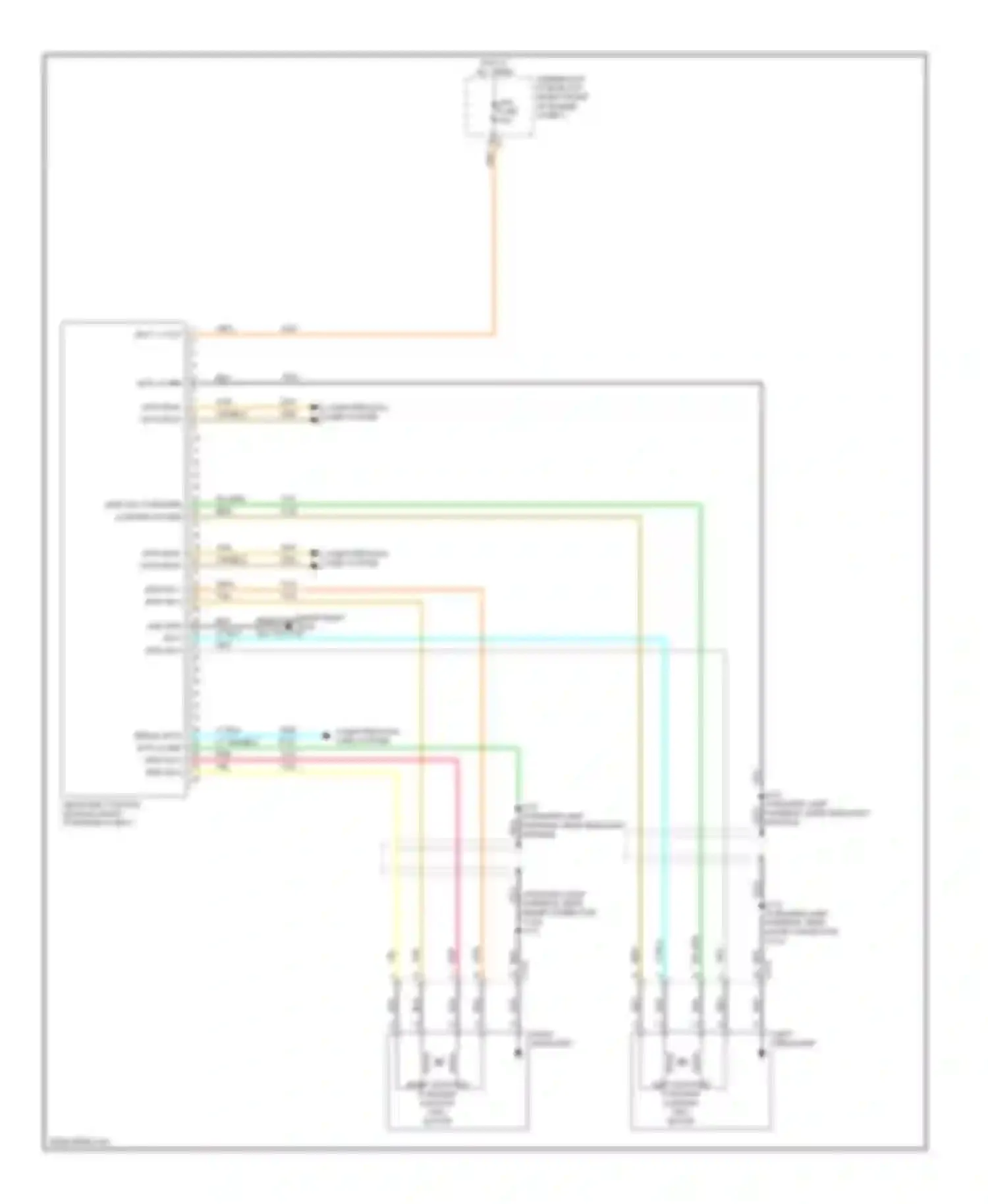 Wiring diagram right headlamp for Cadillac CTS II (2007-2014) (1 of 2)