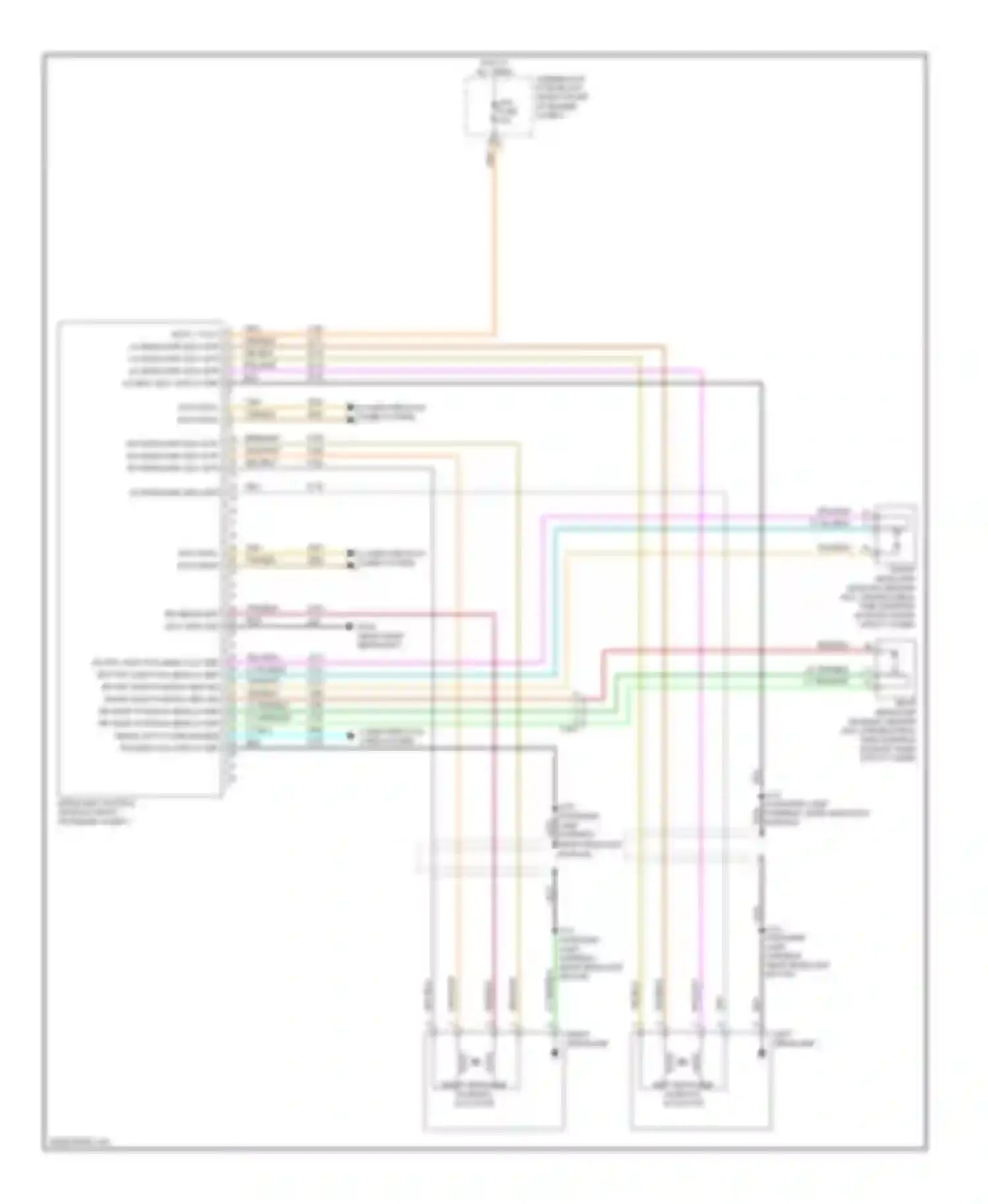 Wiring diagram right headlamp for Cadillac CTS II (2007-2014) (2 of 2)