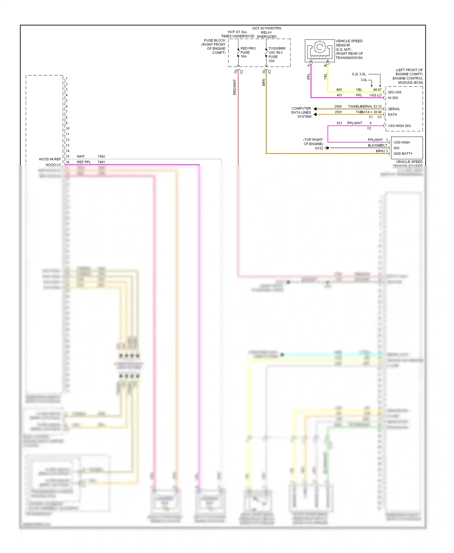 Cadillac CTS II (2007-2014) sensor sig lo ref sensor sig module sig wiring diagram  (1 of 1)