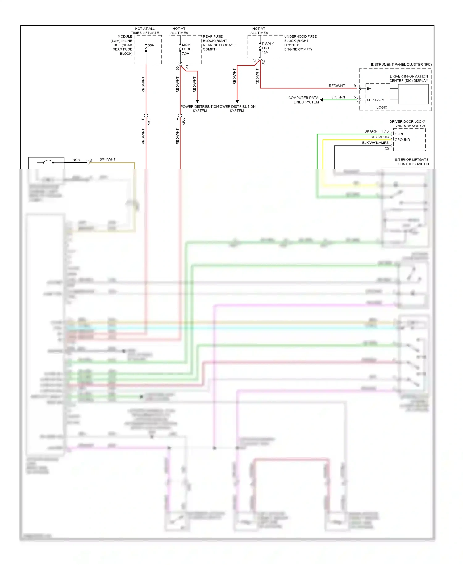 Cadillac CTS II (2007-2014) ser data wiring diagram  (1 of 1)