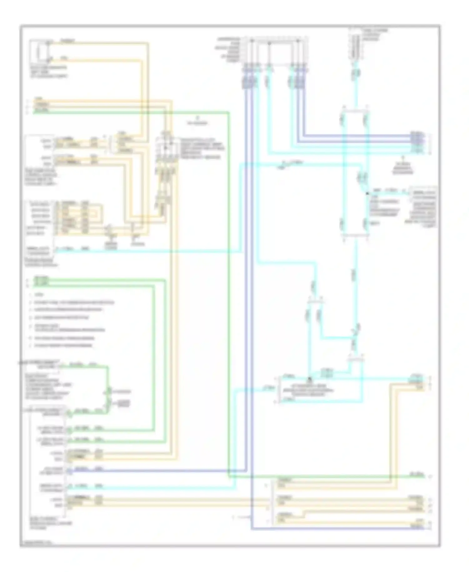 Wiring diagram w/ high intensity discharge for Cadillac CTS II (2007-2014) (1 of 6)