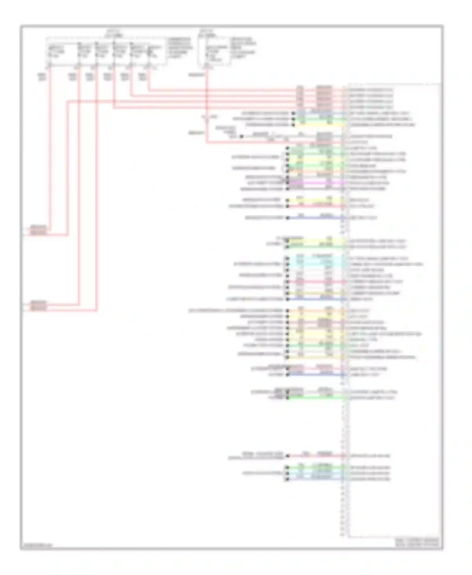 Wiring diagram wiper/washer system for Cadillac CTS II (2007-2014) (1 of 2)
