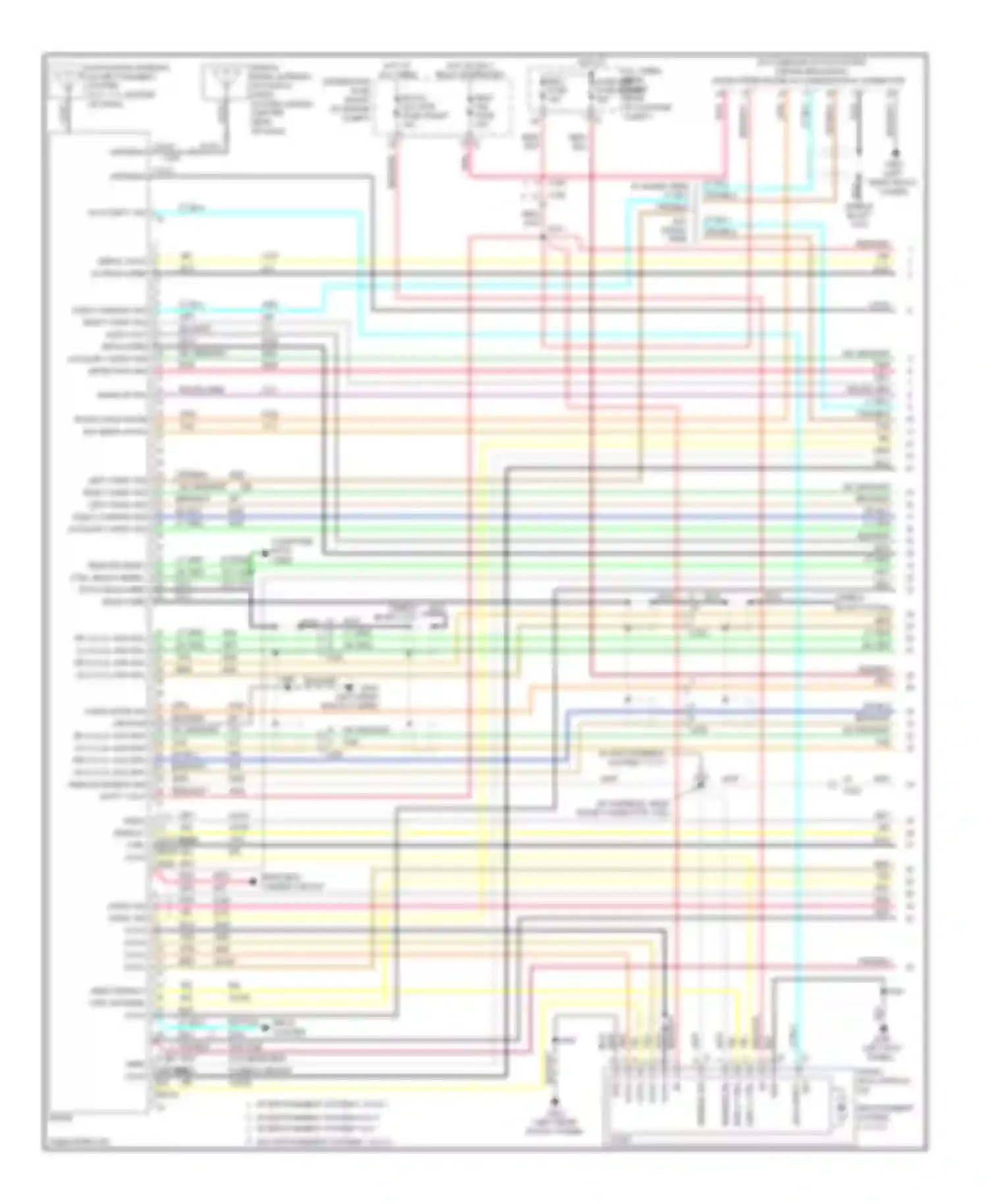 Wiring diagram w/o hands free for Cadillac CTS II (2007-2014) (1 of 4)