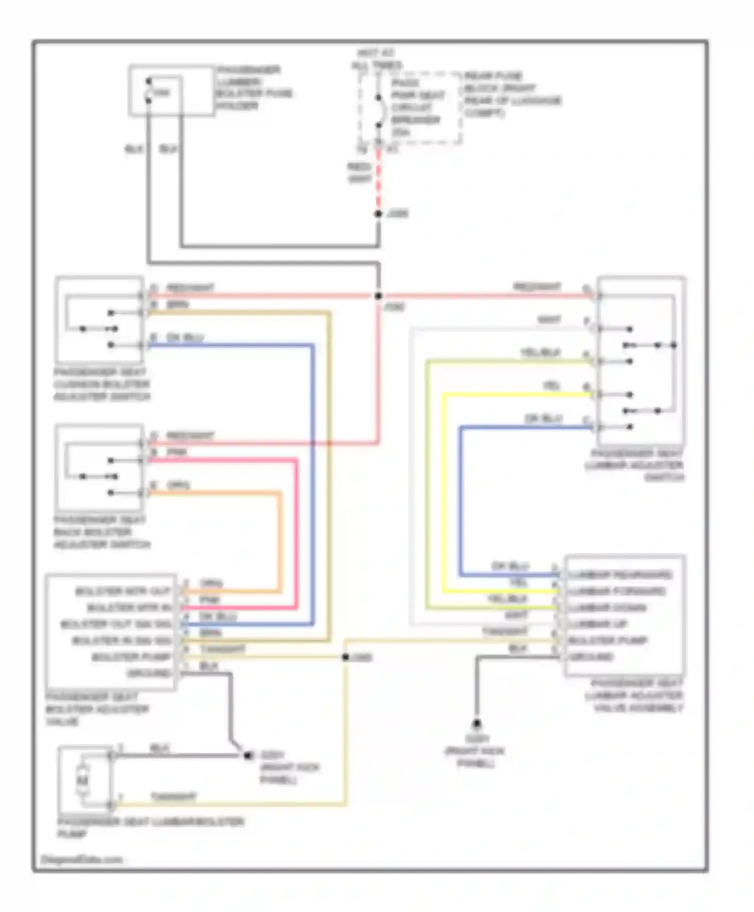 Wiring diagram yel/blk for Cadillac CTS II (2007-2014) (25 of 26)