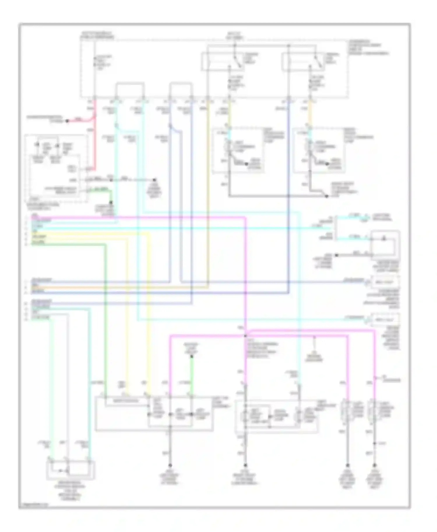 DTS Cadillac I (2005-2011): Exterior lamps circuit (2 of 2)