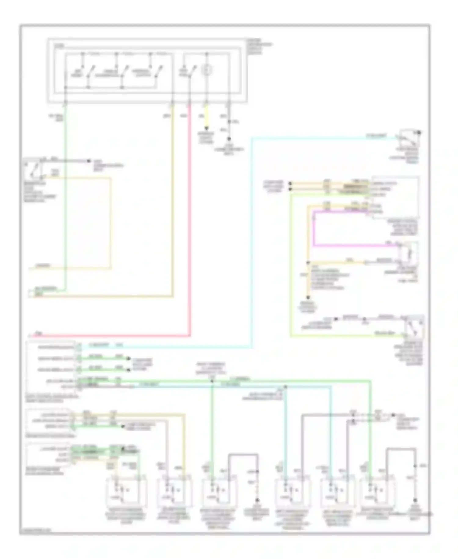 DTS Cadillac I (2005-2011): Instrument cluster circuit (2 of 2)