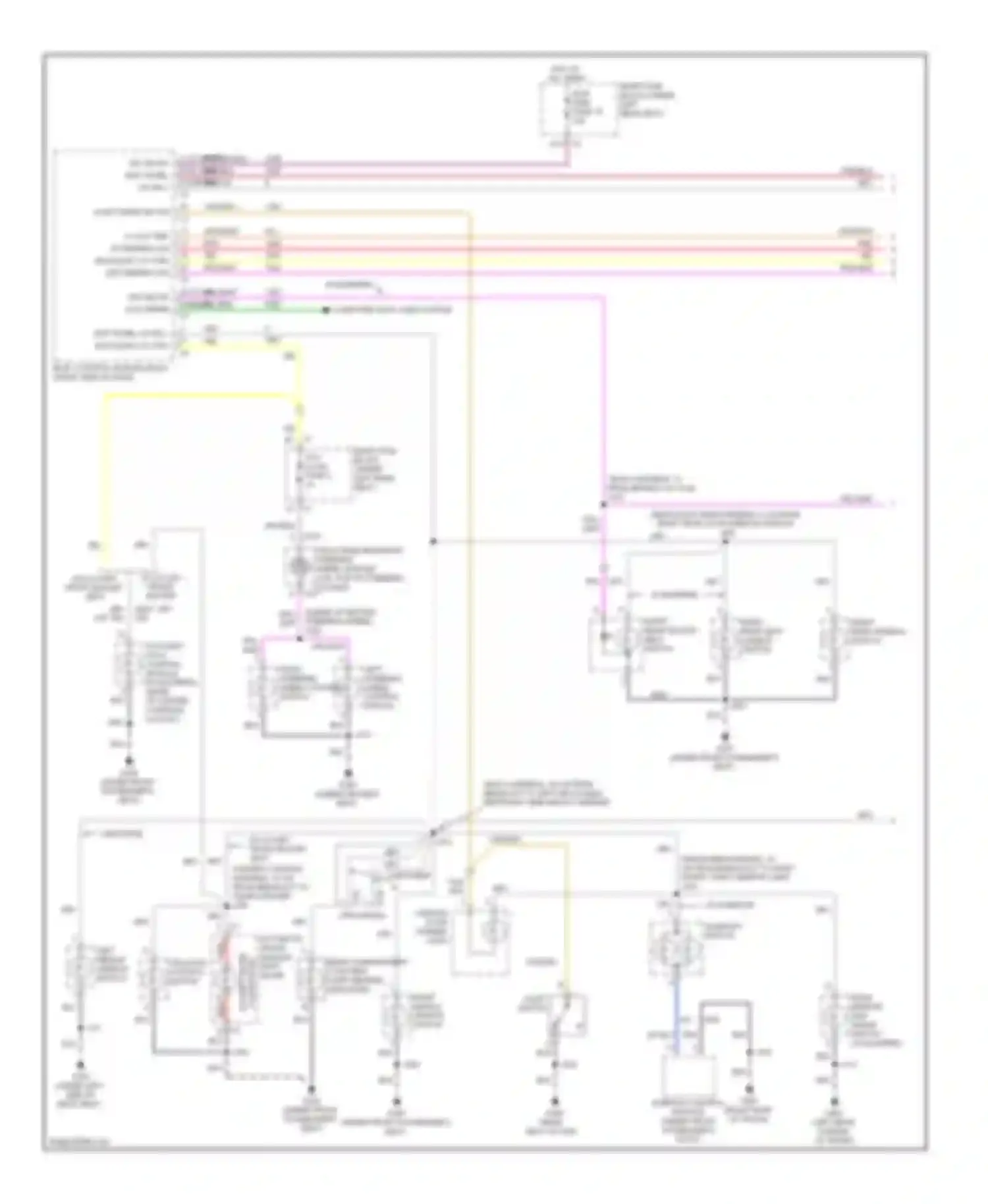 DTS Cadillac I (2005-2011): Instrument illumination circuit (1 of 2)