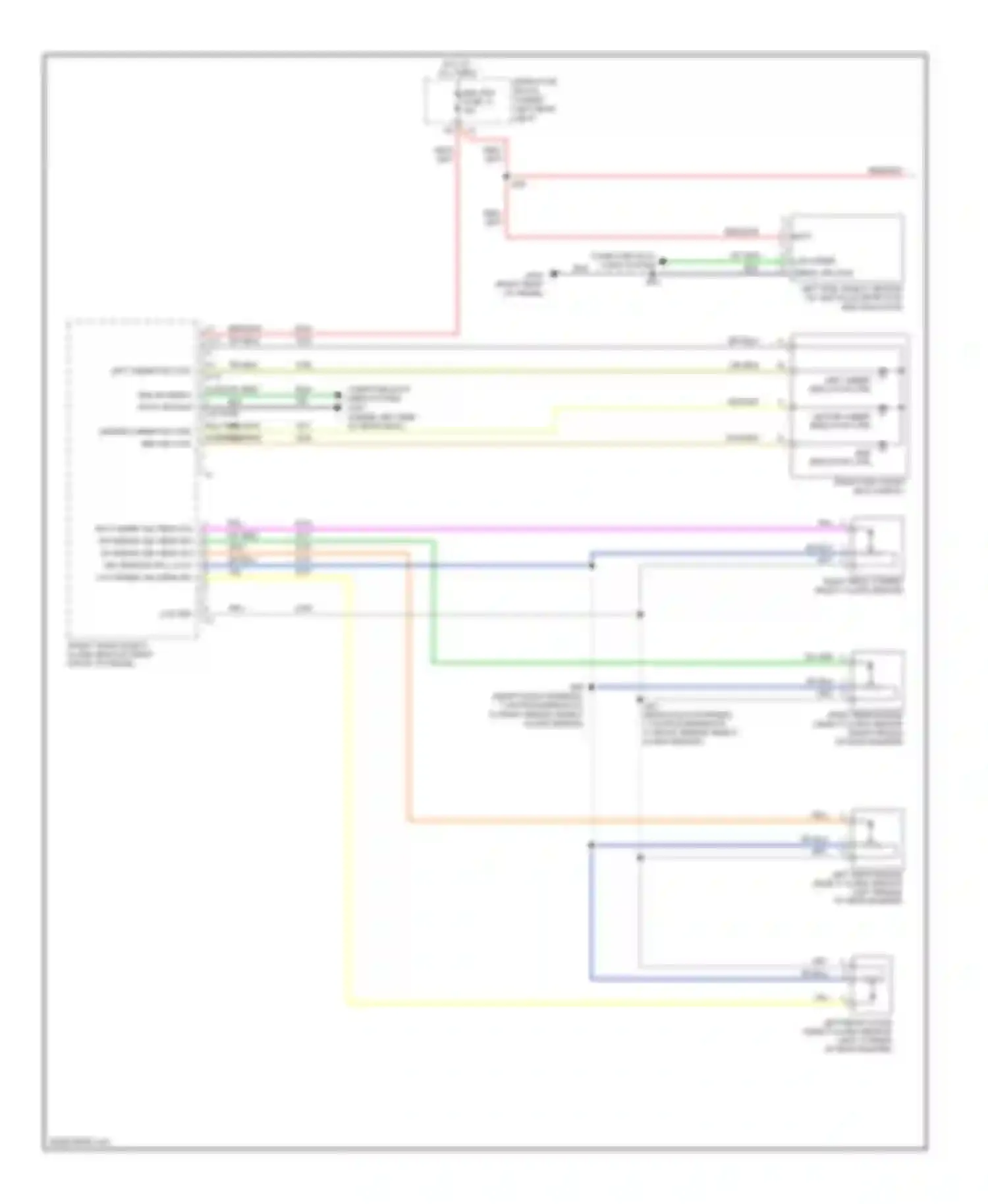DTS Cadillac I (2005-2011): Parking assistant circuit (1 of 2)
