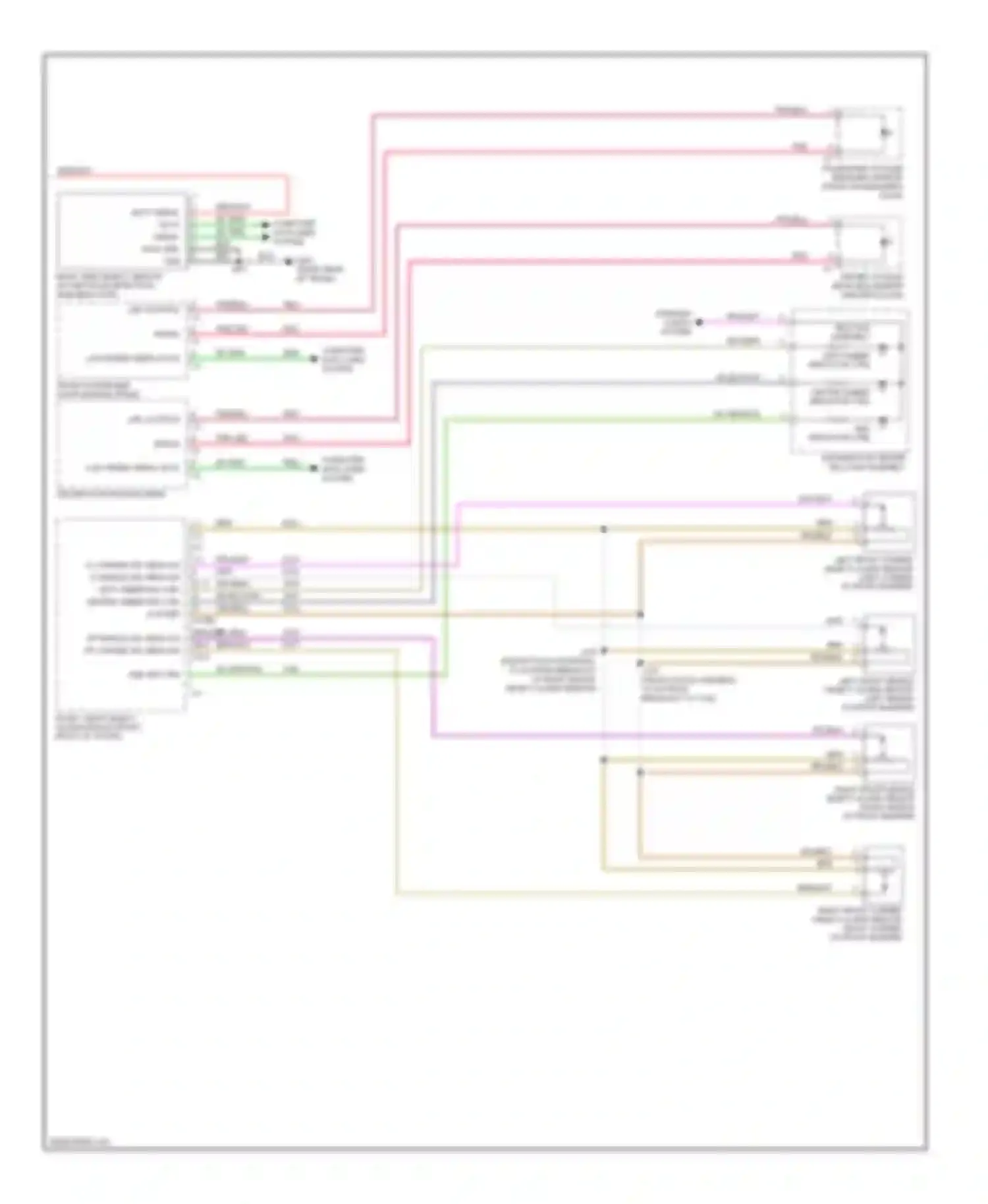 DTS Cadillac I (2005-2011): Parking assistant circuit (2 of 2)