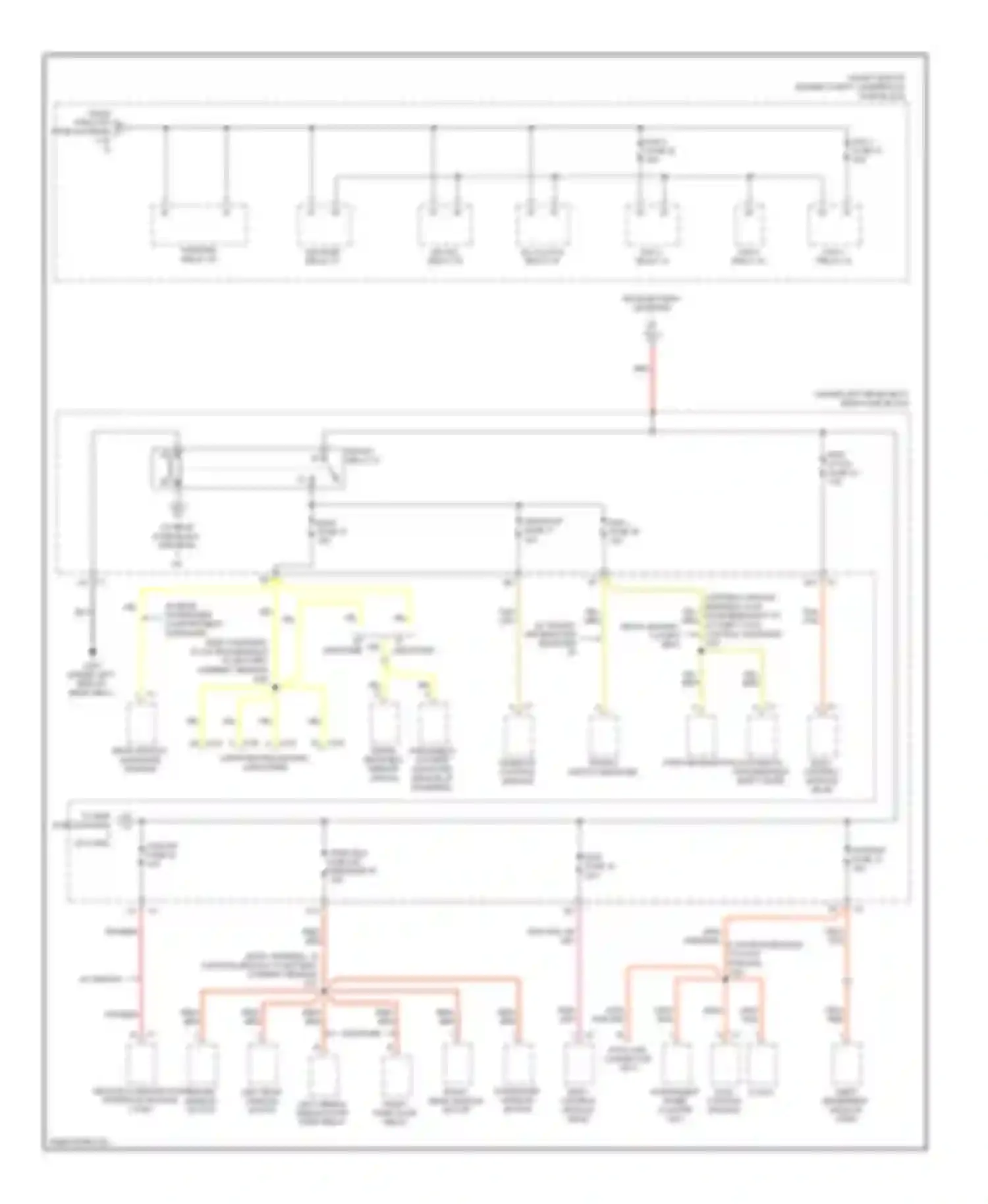 DTS Cadillac I (2005-2011): Power distribution circuit (2 of 5)