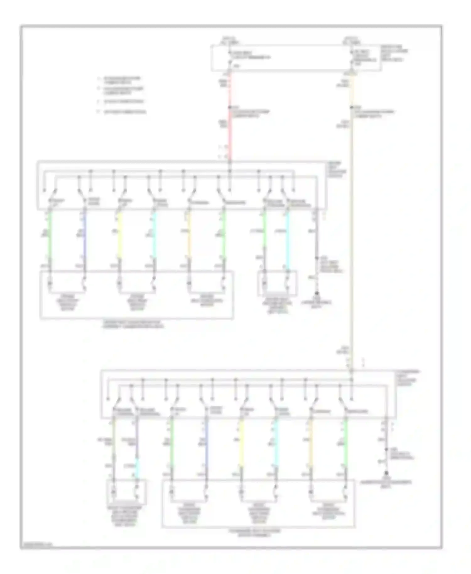 DTS Cadillac I (2005-2011): Power seats circuit