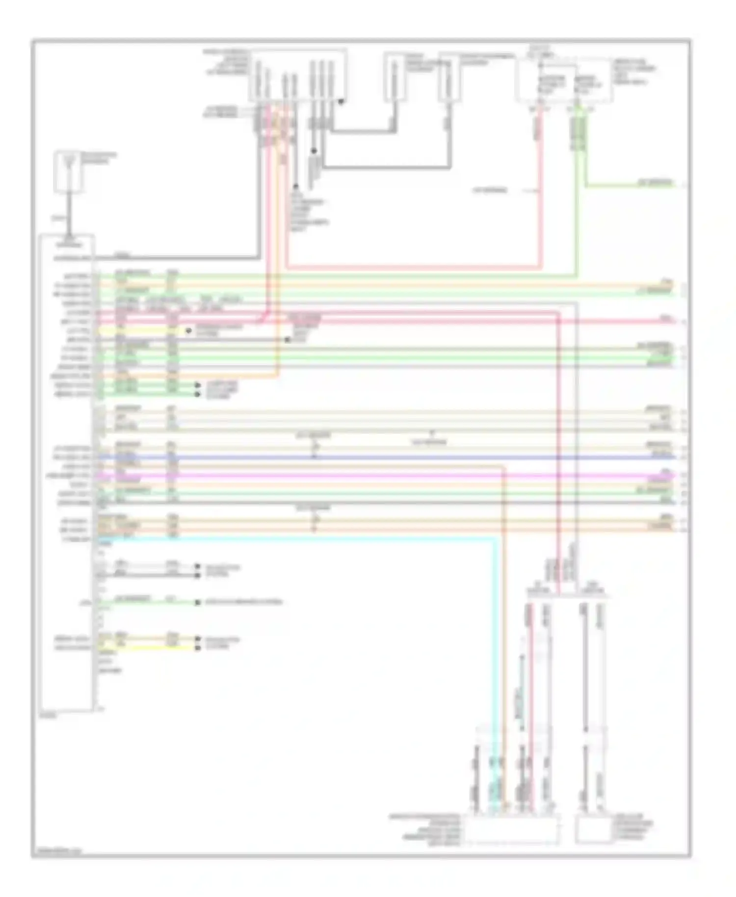 DTS Cadillac I (2005-2011): Radio circuit, enhanced (1 of 2)