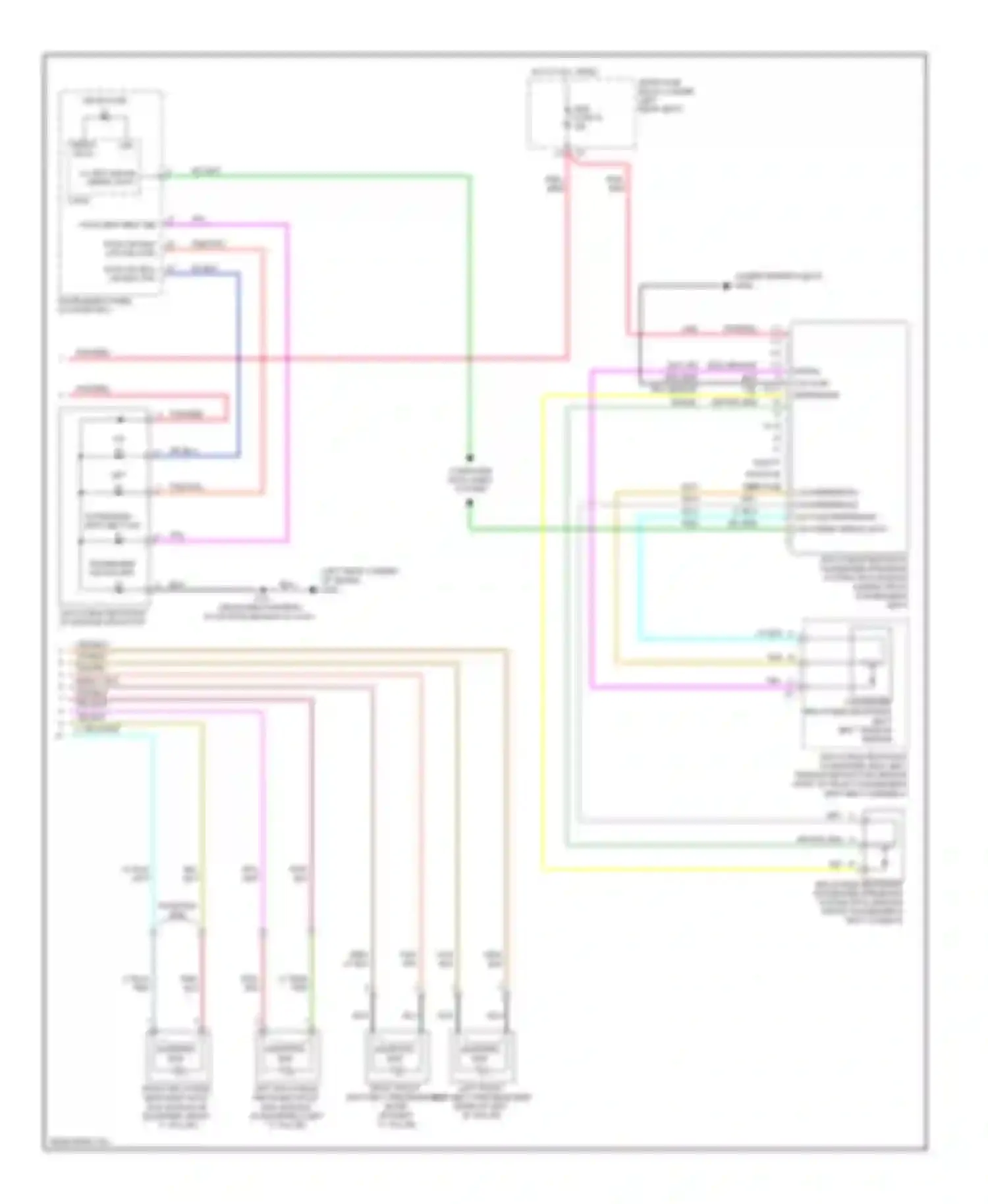 DTS Cadillac I (2005-2011): Supplemental restraints circuit, limousine (2 of 2)