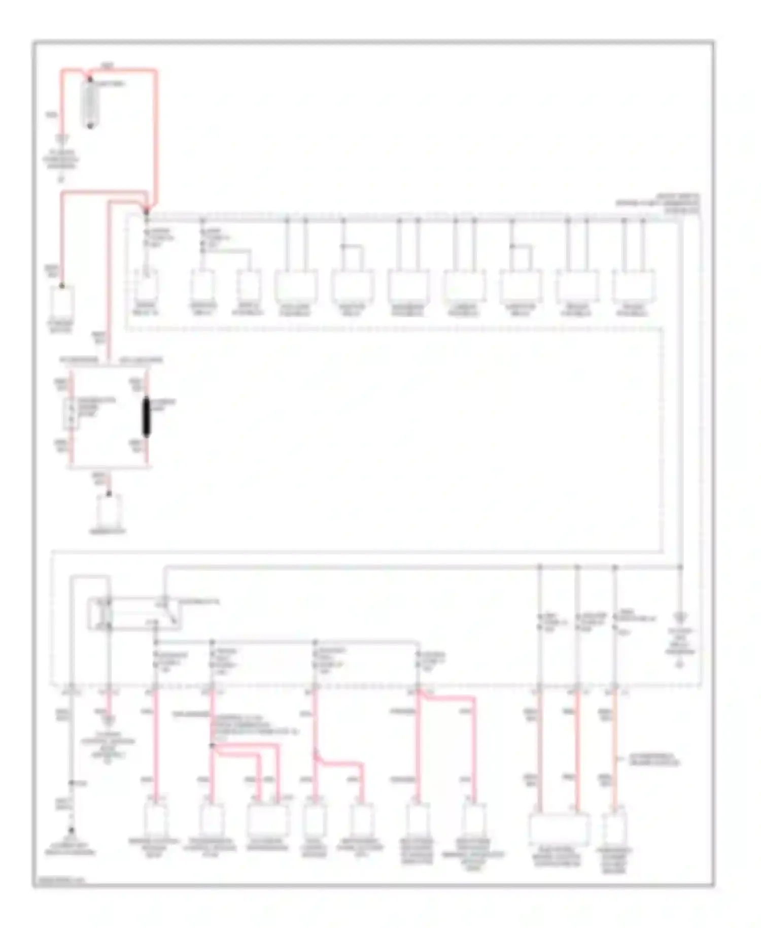 Wiring diagram air bag fuse 11 for Cadillac DTS I (2005-2011) (1 of 3)