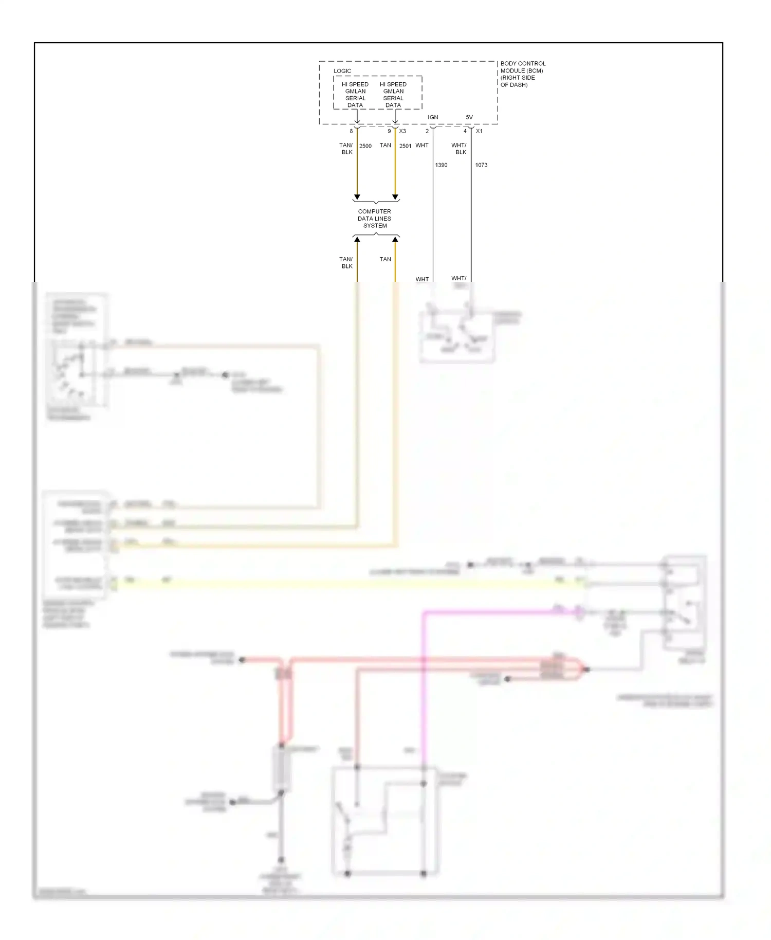 Cadillac DTS I (2005-2011) engine control module (ecm) (left side of engine compt) wiring diagram  (9 of 9)