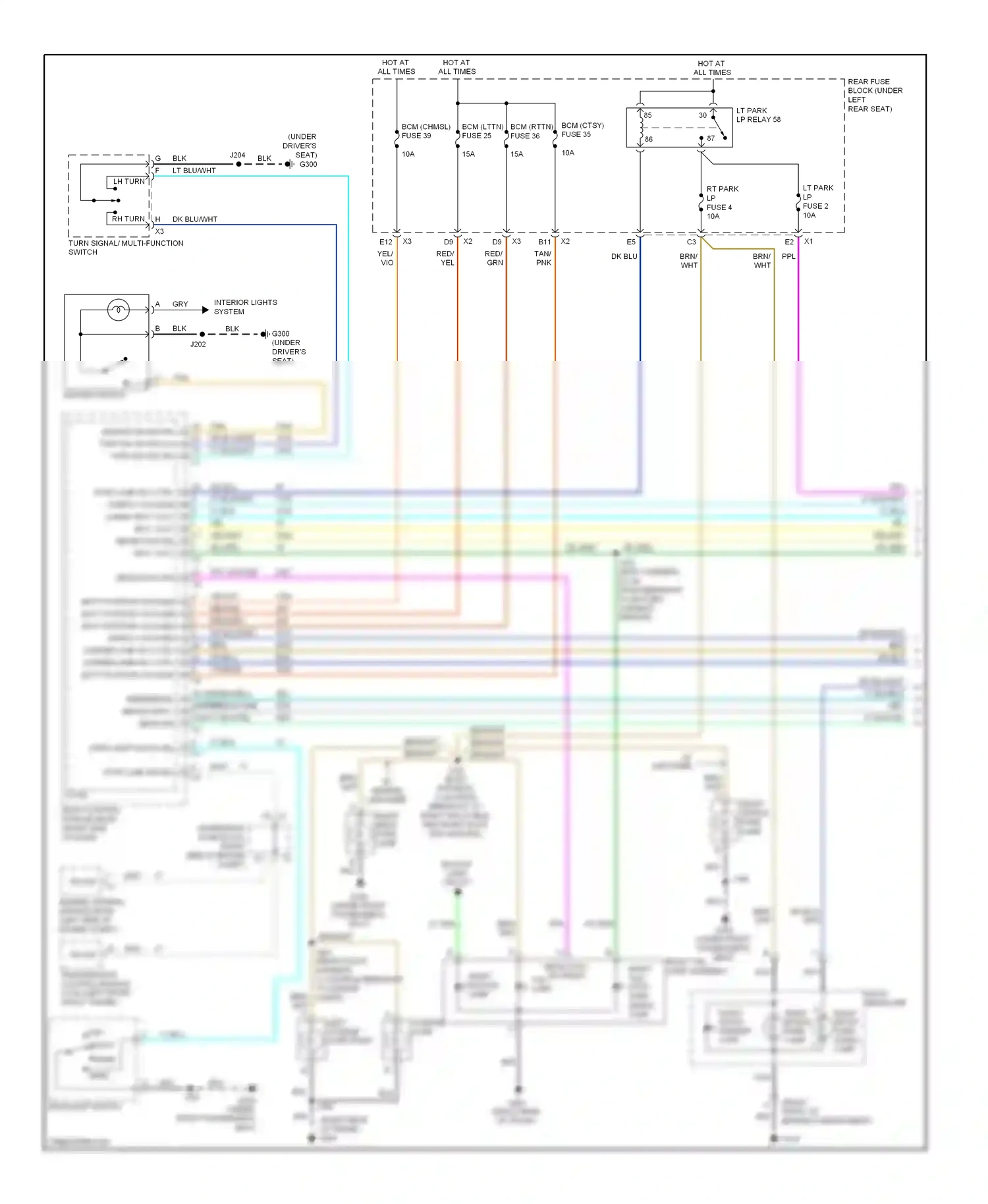 Cadillac DTS I (2005-2011) engine control module (ecm) (left side of engine compt) wiring diagram  (6 of 9)