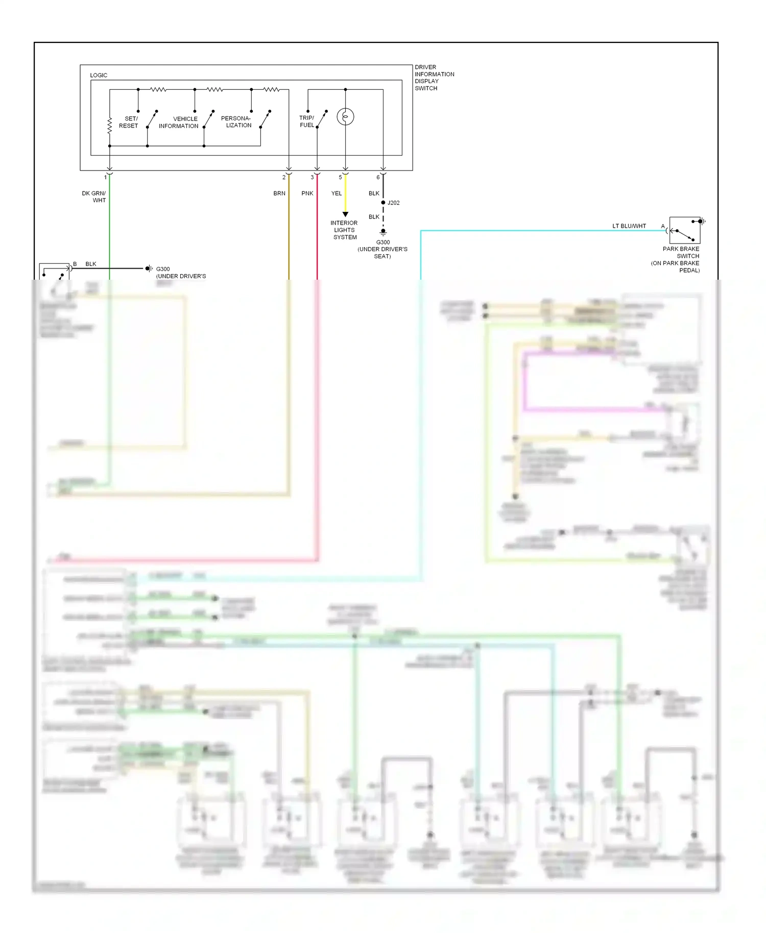Cadillac DTS I (2005-2011) engine control module (ecm) (left side of engine compt) wiring diagram  (7 of 9)
