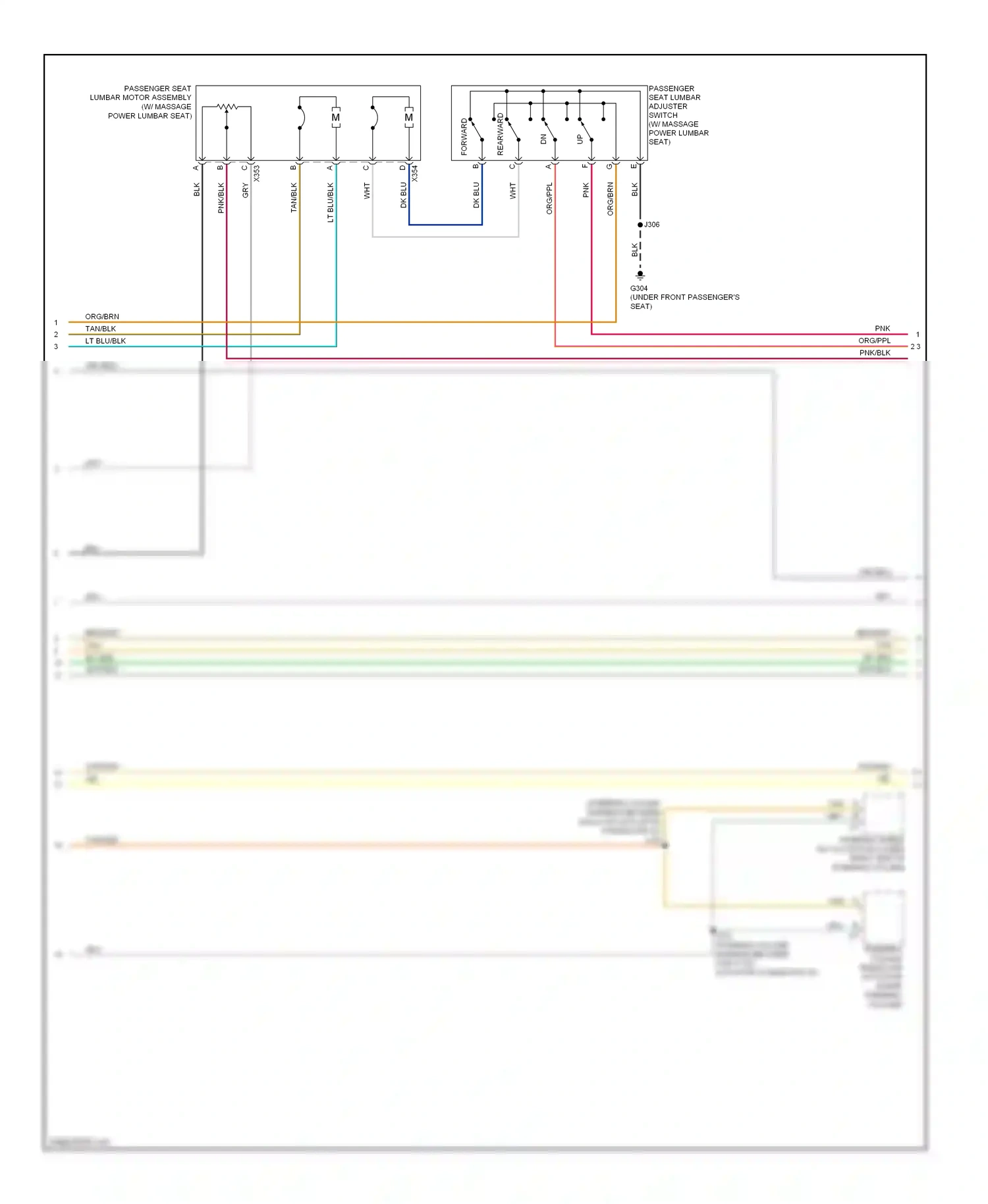 Cadillac DTS I (2005-2011) forward/ wiring diagram  (2 of 4)