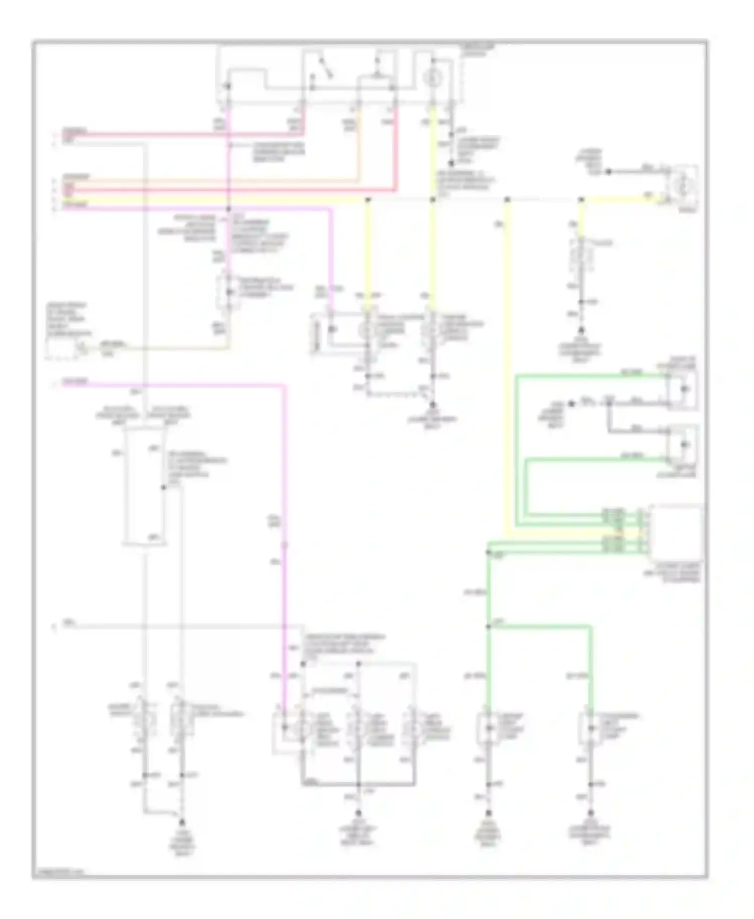 Wiring diagram heated seat switch for Cadillac DTS I (2005-2011) (1 of 1)