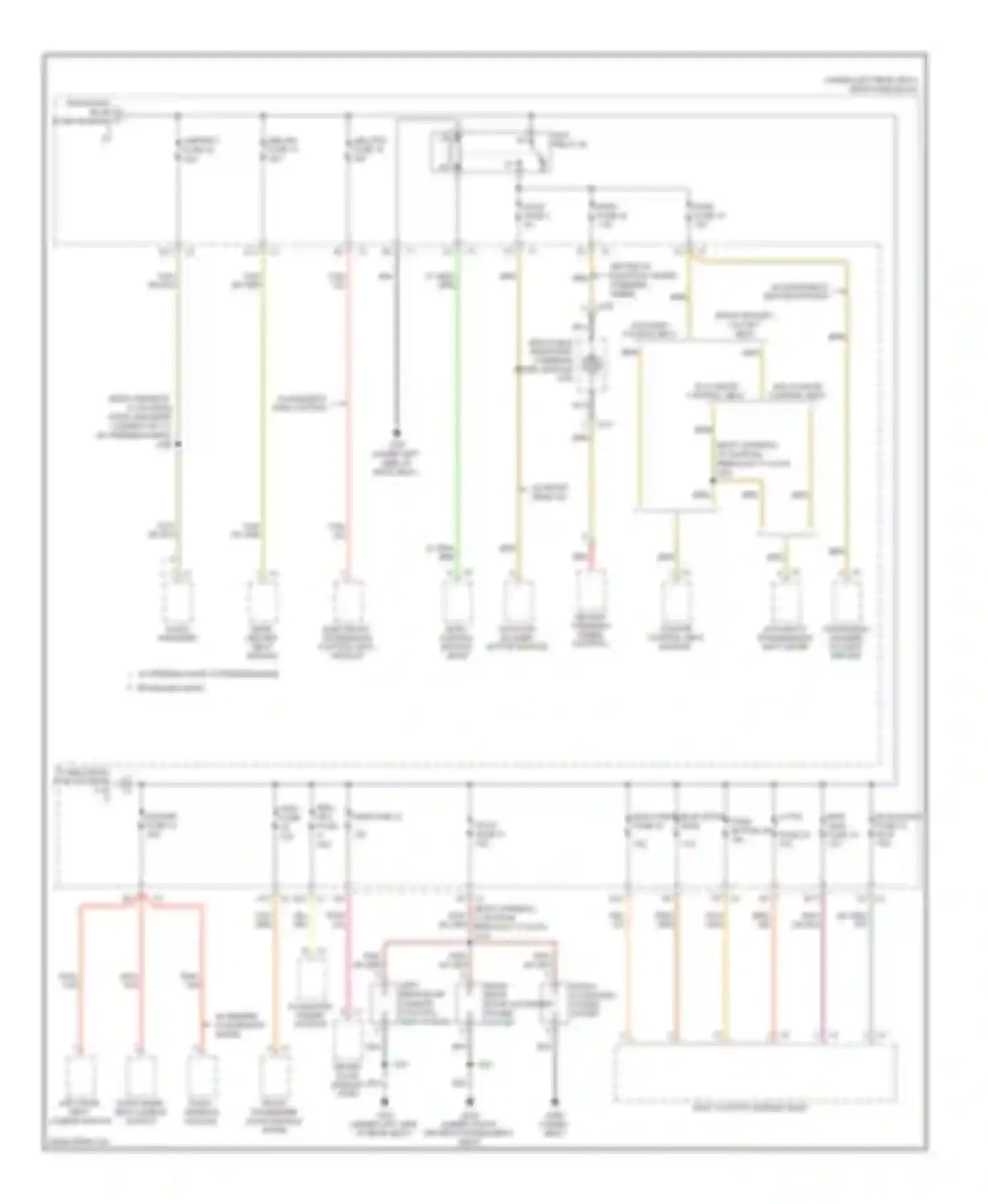 Wiring diagram inflatable restraint steering wheel module coil for Cadillac DTS I (2005-2011) (3 of 3)
