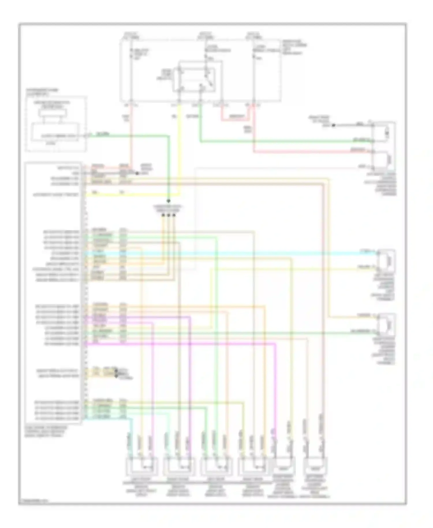 Wiring diagram left front suspension damper solenoid (left for Cadillac DTS I (2005-2011) (1 of 1)
