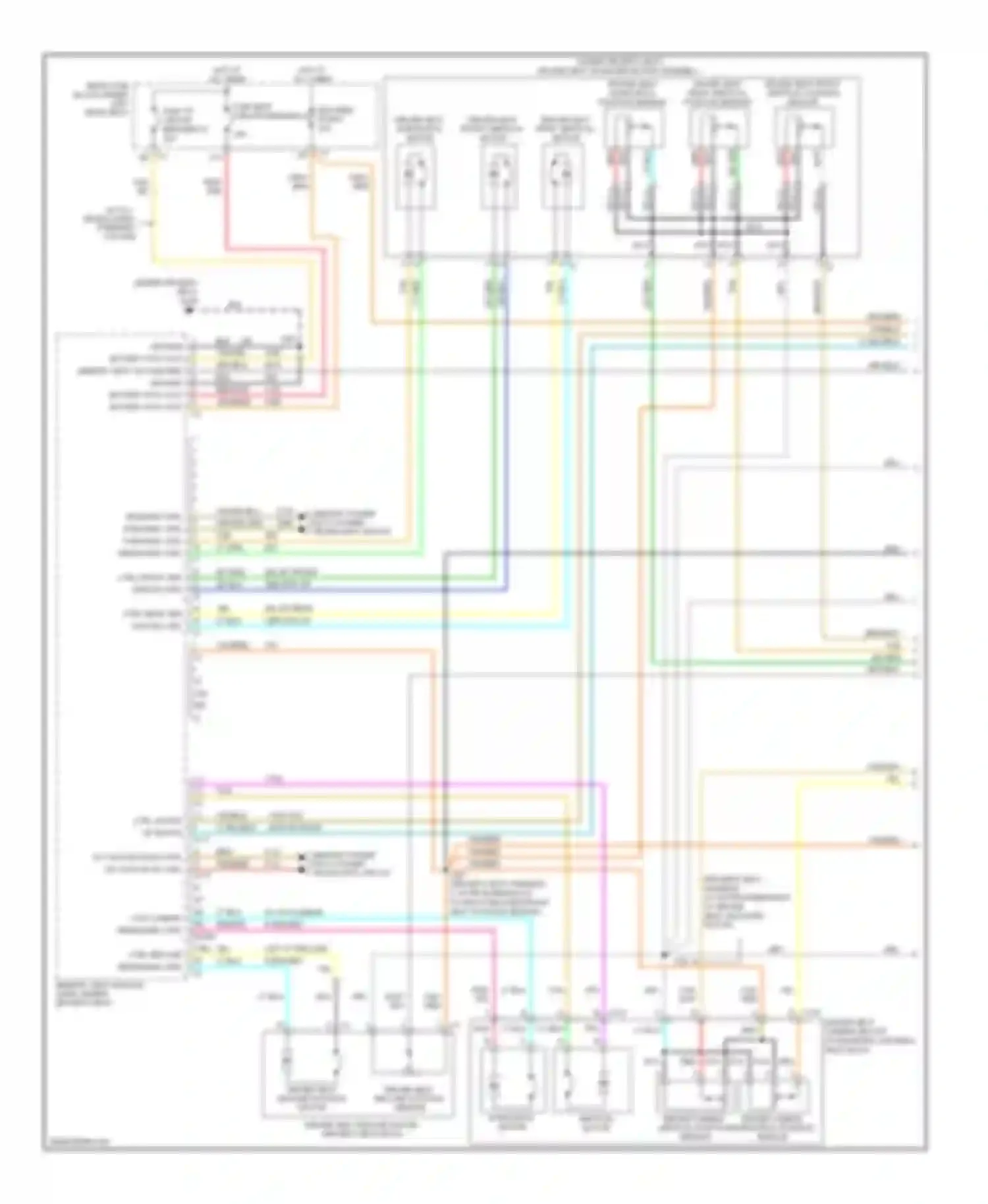 Wiring diagram mdl-mem fuse 6 for Cadillac DTS I (2005-2011) (1 of 2)