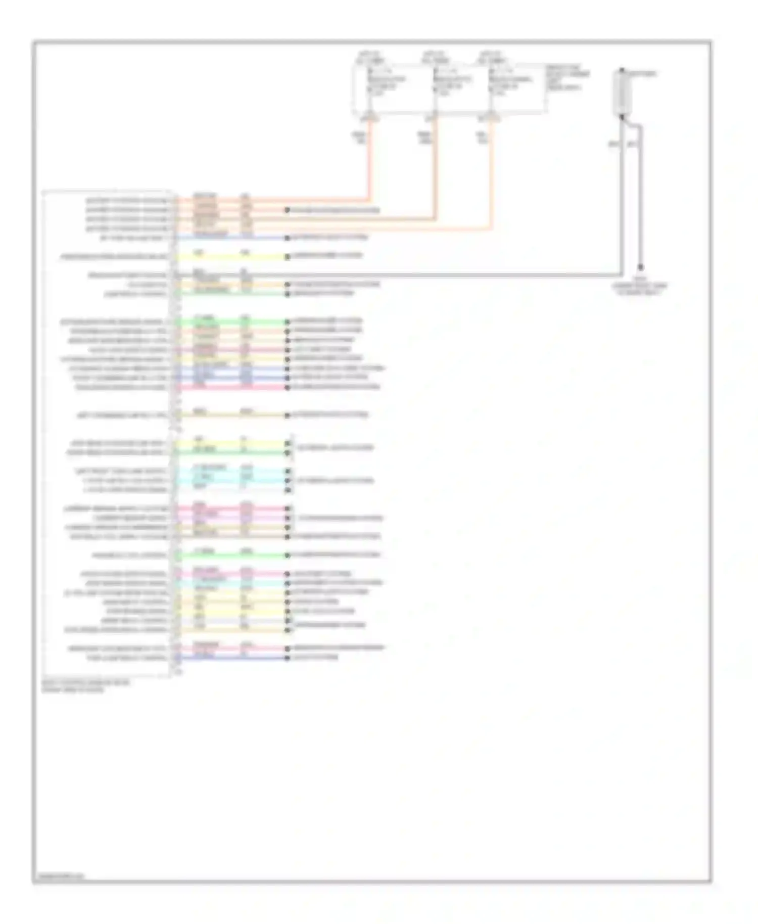 Wiring diagram red/yel for Cadillac DTS I (2005-2011) (1 of 7)
