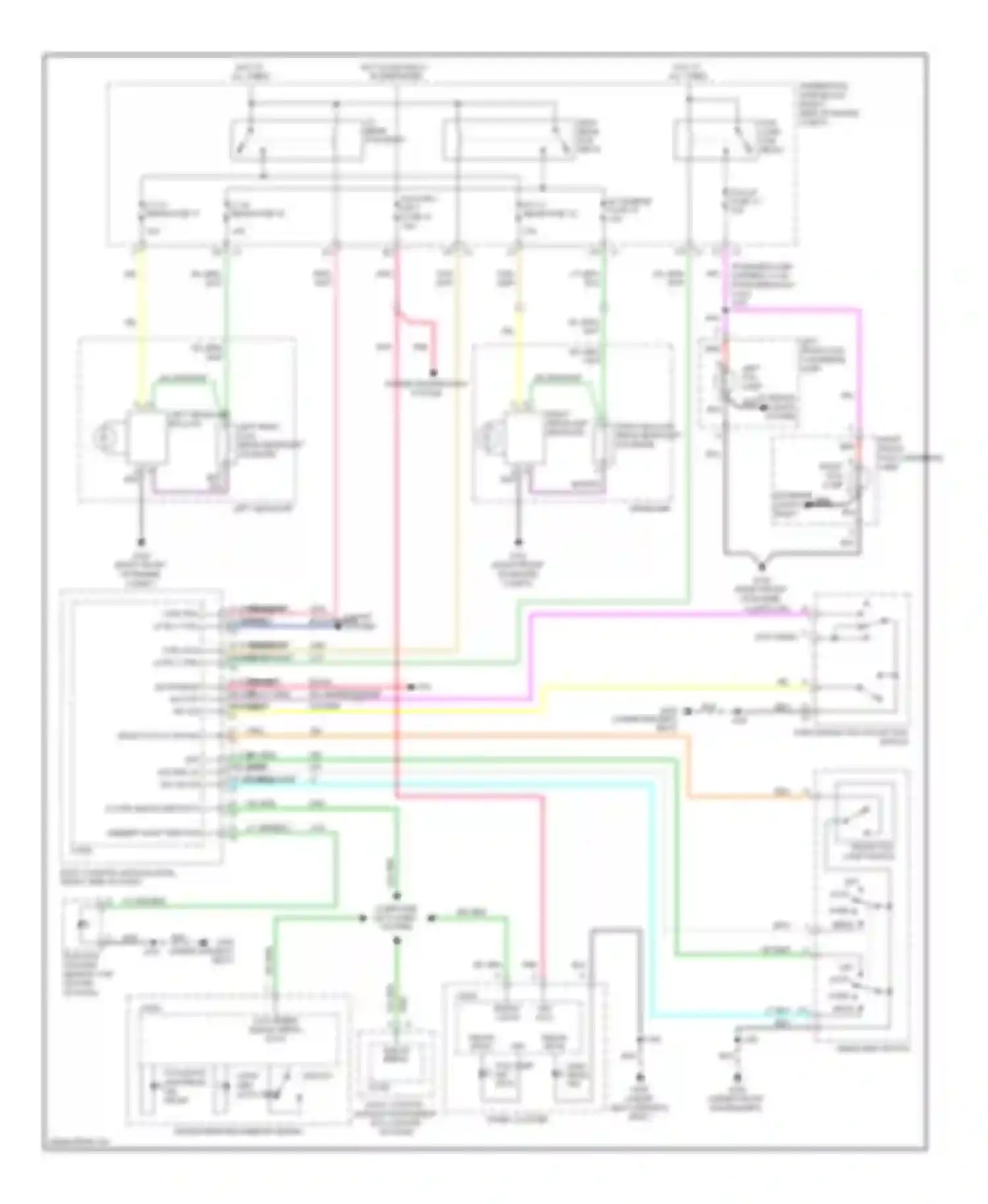 Wiring diagram right front fog/ cornering lamp for Cadillac DTS I (2005-2011) (2 of 2)