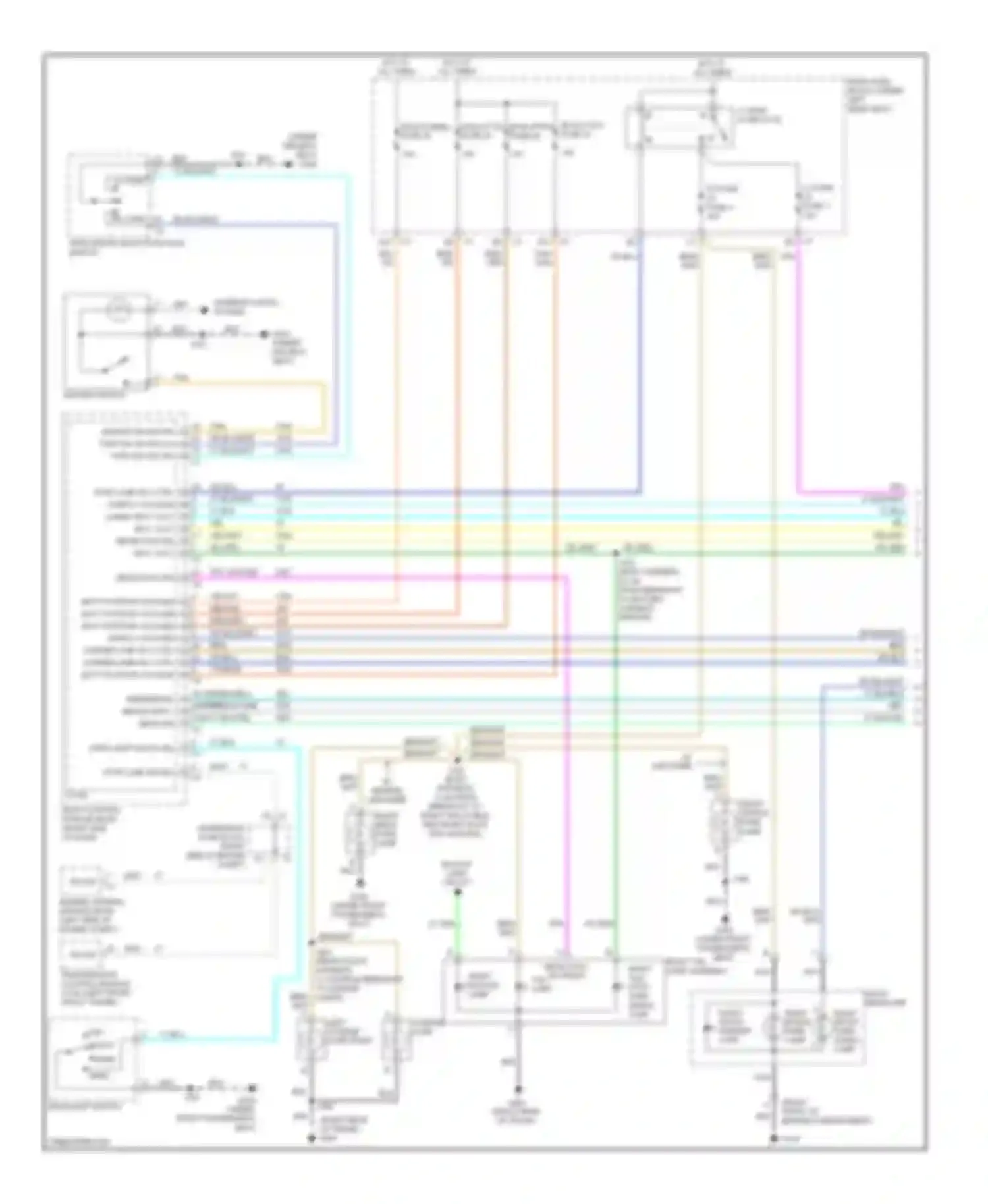 Wiring diagram right front turn signal lamp for Cadillac DTS I (2005-2011) (1 of 1)