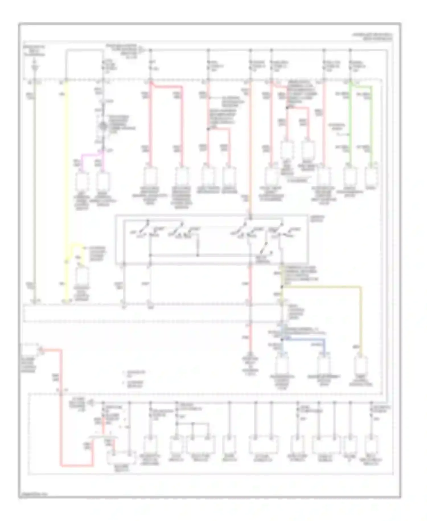 Wiring diagram rr lt park lp trk rel defog relay 58 relay 67 relay 52 for Cadillac DTS I (2005-2011) (1 of 1)