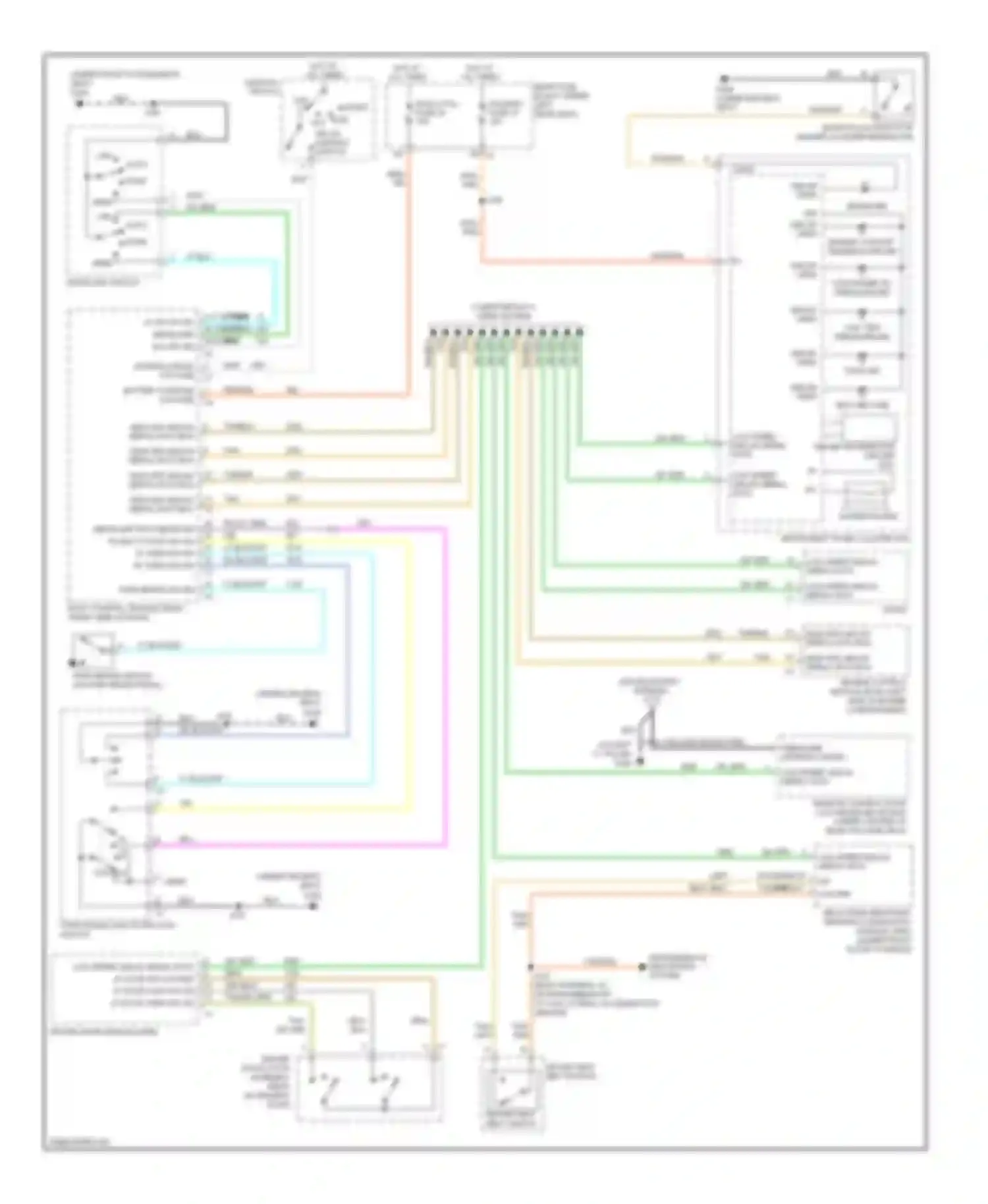 Wiring diagram run for Cadillac DTS I (2005-2011) (1 of 8)
