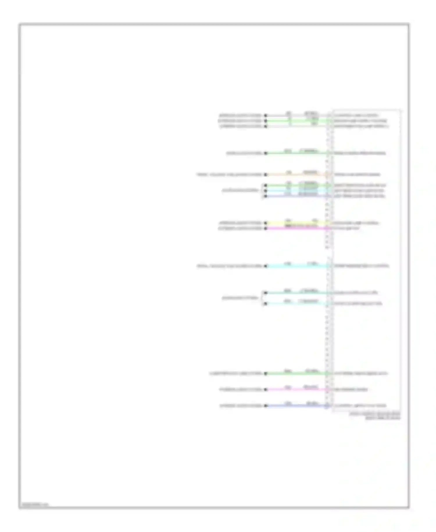 Wiring diagram trunk, tailgate, fuel doors system for Cadillac DTS I (2005-2011) (2 of 2)