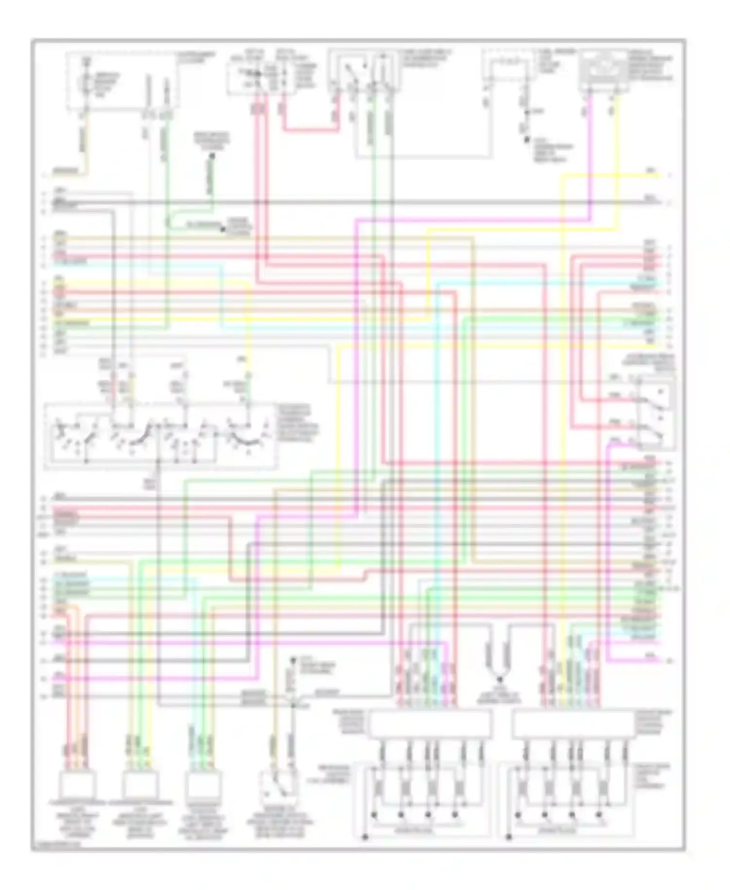 Eldorado Cadillac X (1992-2002): Wiring diagram engine performance 4.6l vin 9s (3 of 4)