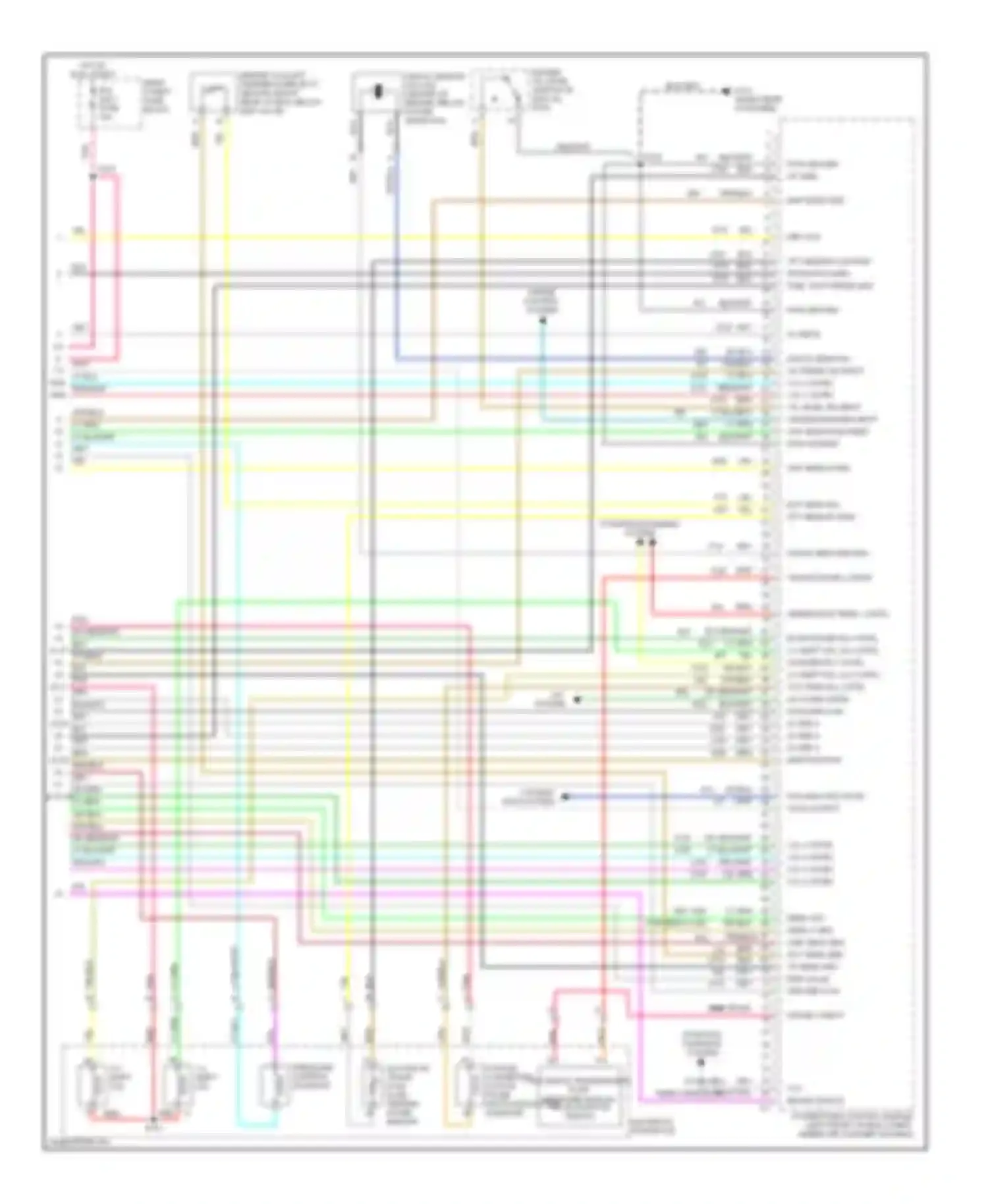 Eldorado Cadillac X (1992-2002): Wiring diagram engine performance 4.6l vin ys (4 of 4)