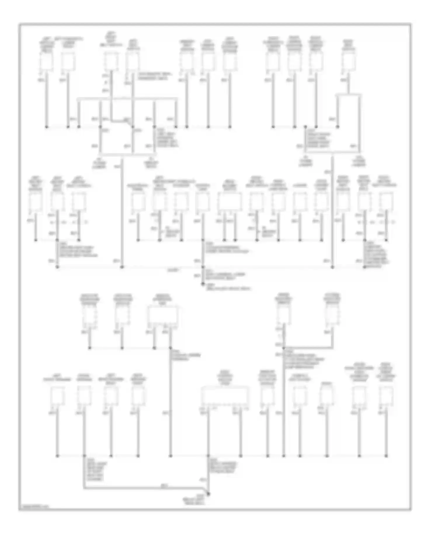 Eldorado Cadillac X (1992-2002): Ground distribution circuit (3 of 4)