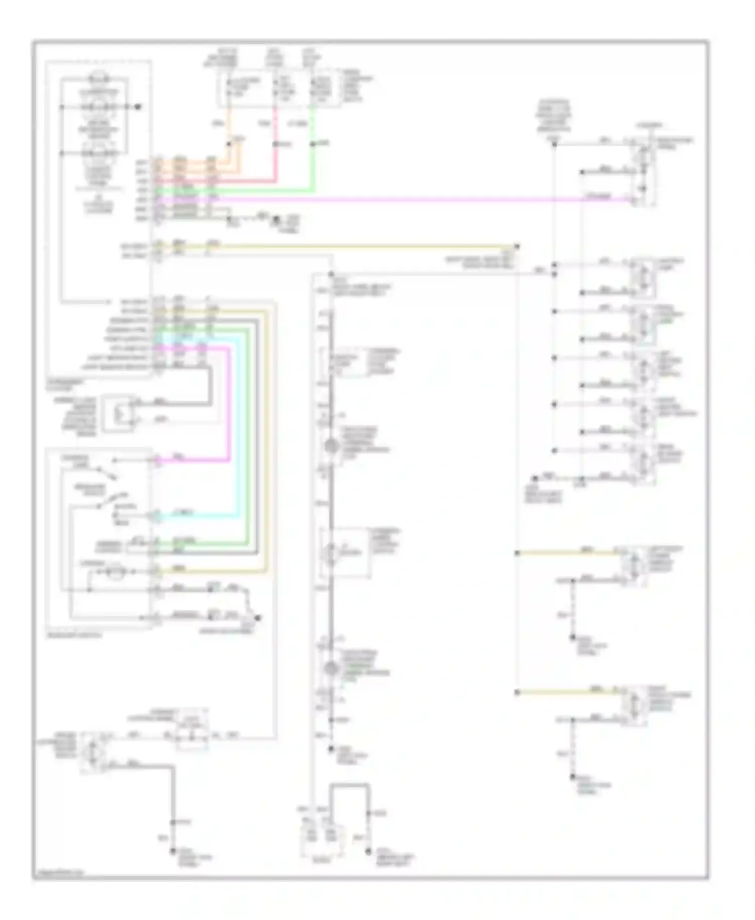 Eldorado Cadillac X (1992-2002): Instrument illumination circuit