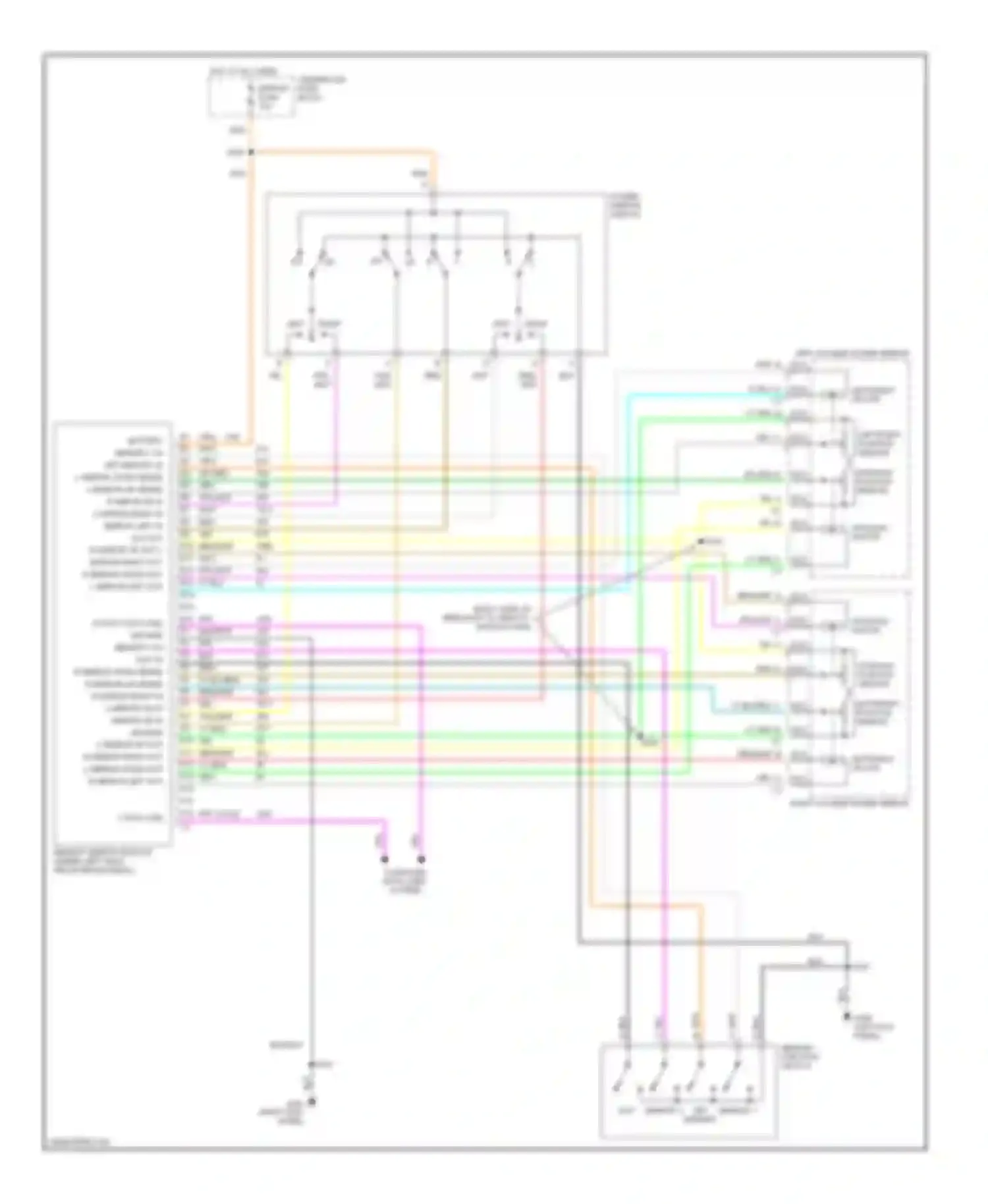 Eldorado Cadillac X (1992-2002): Memory seat & mirrors circuit (2 of 2)