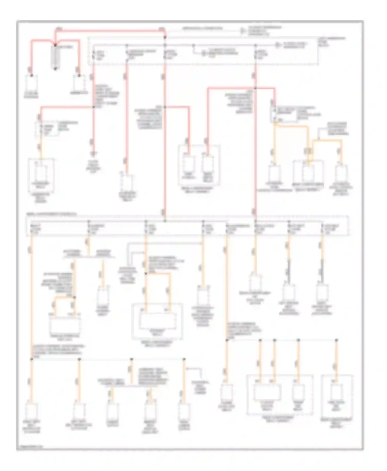 Eldorado Cadillac X (1992-2002): Power distribution circuit (1 of 5)