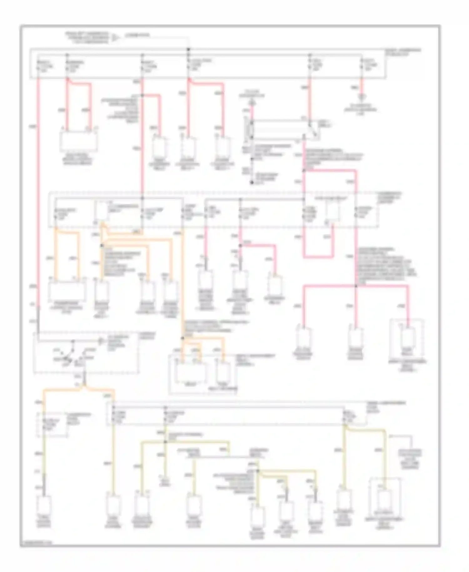 Eldorado Cadillac X (1992-2002): Power distribution circuit (2 of 5)