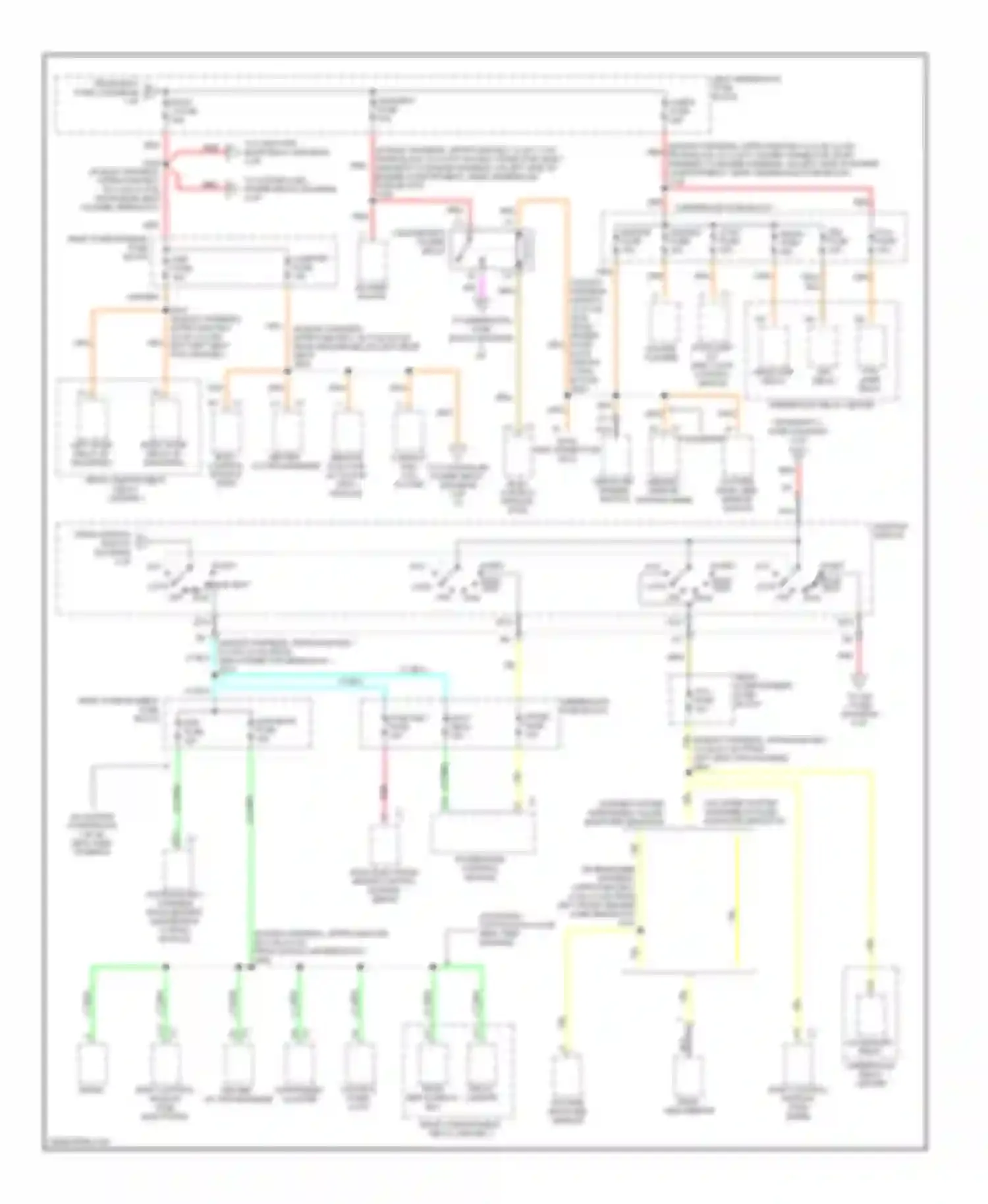 Eldorado Cadillac X (1992-2002): Power distribution circuit (3 of 5)