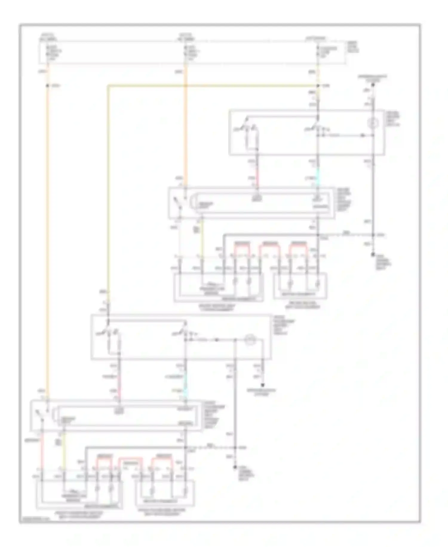 Eldorado Cadillac X (1992-2002): Heated seats circuit