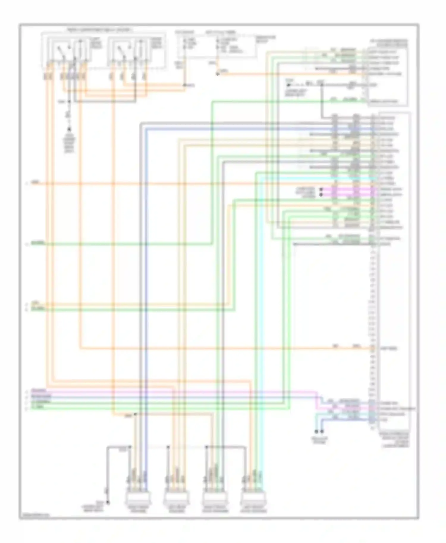 Eldorado Cadillac X (1992-2002): Radio circuits, with bose system (2 of 2)