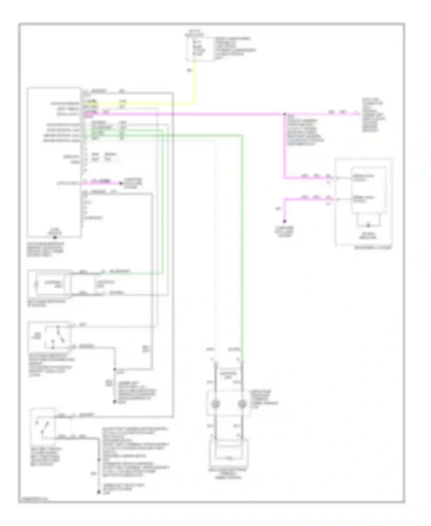 Eldorado Cadillac X (1992-2002): Supplemental restraint circuit