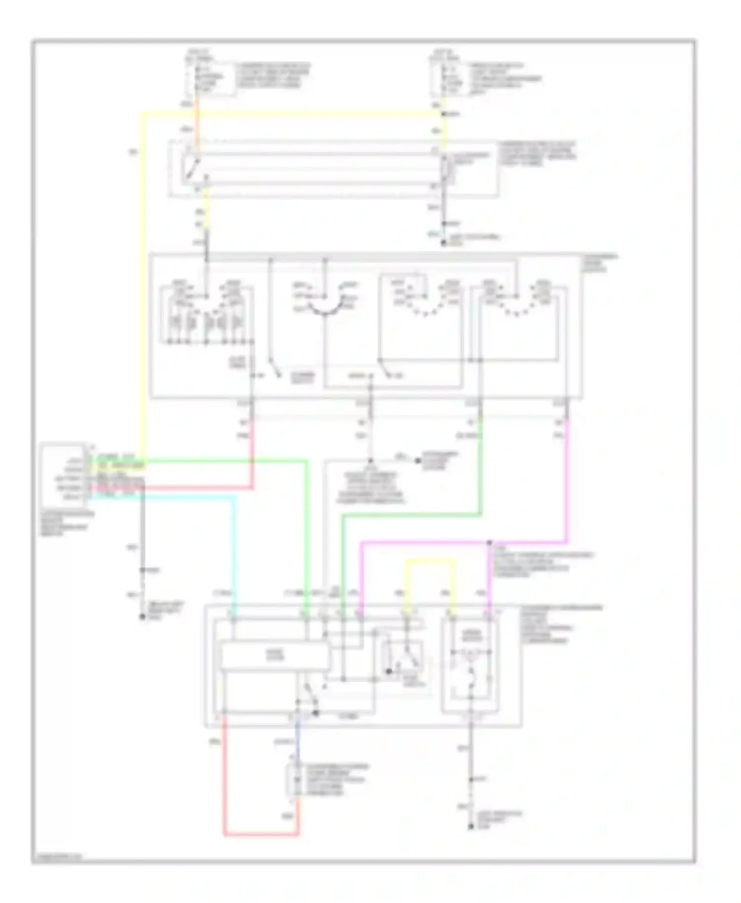 Eldorado Cadillac X (1992-2002): Wiper/washer circuit, with rainsense