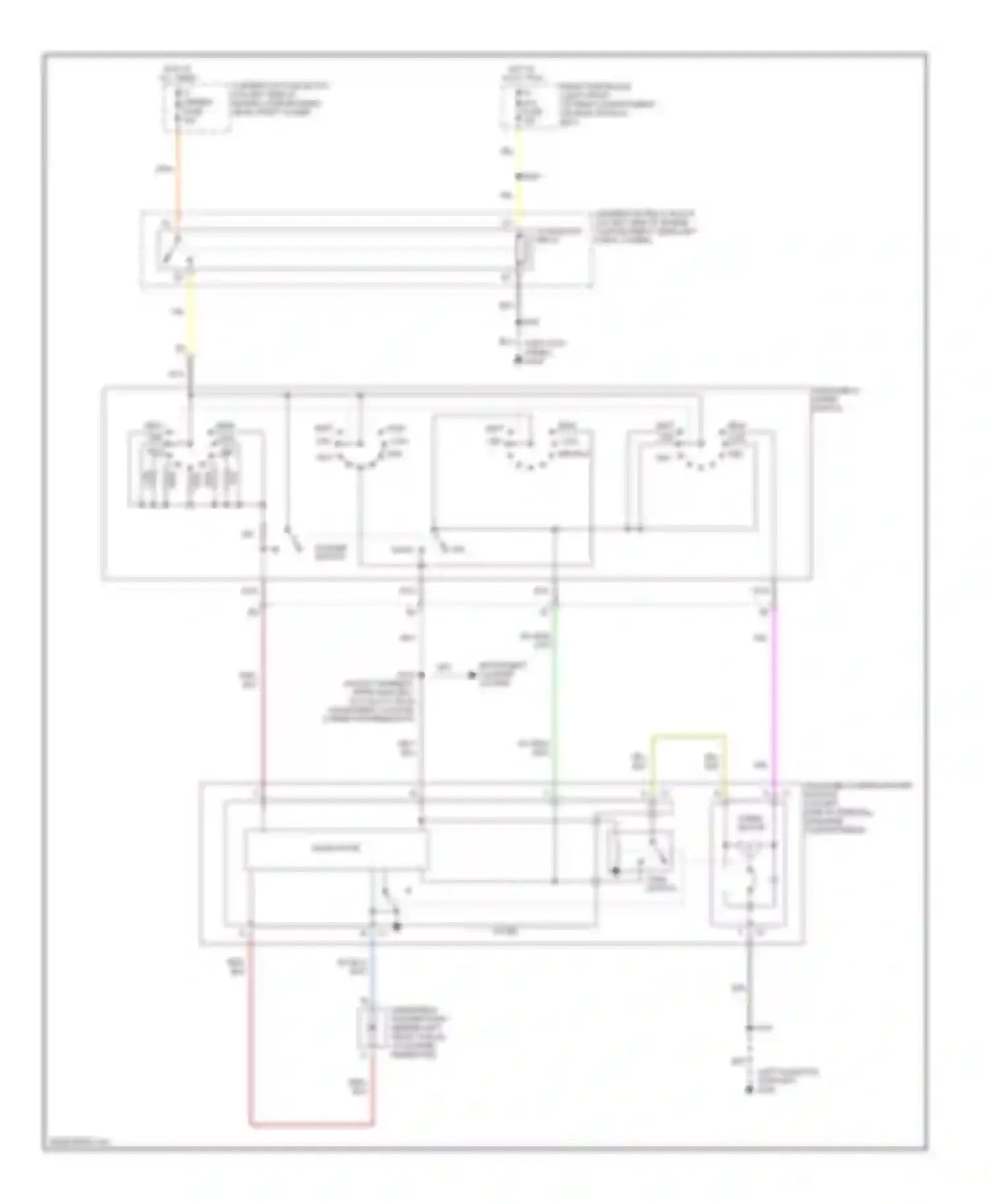 Eldorado Cadillac X (1992-2002): Wiper/washer circuit, without rainsense