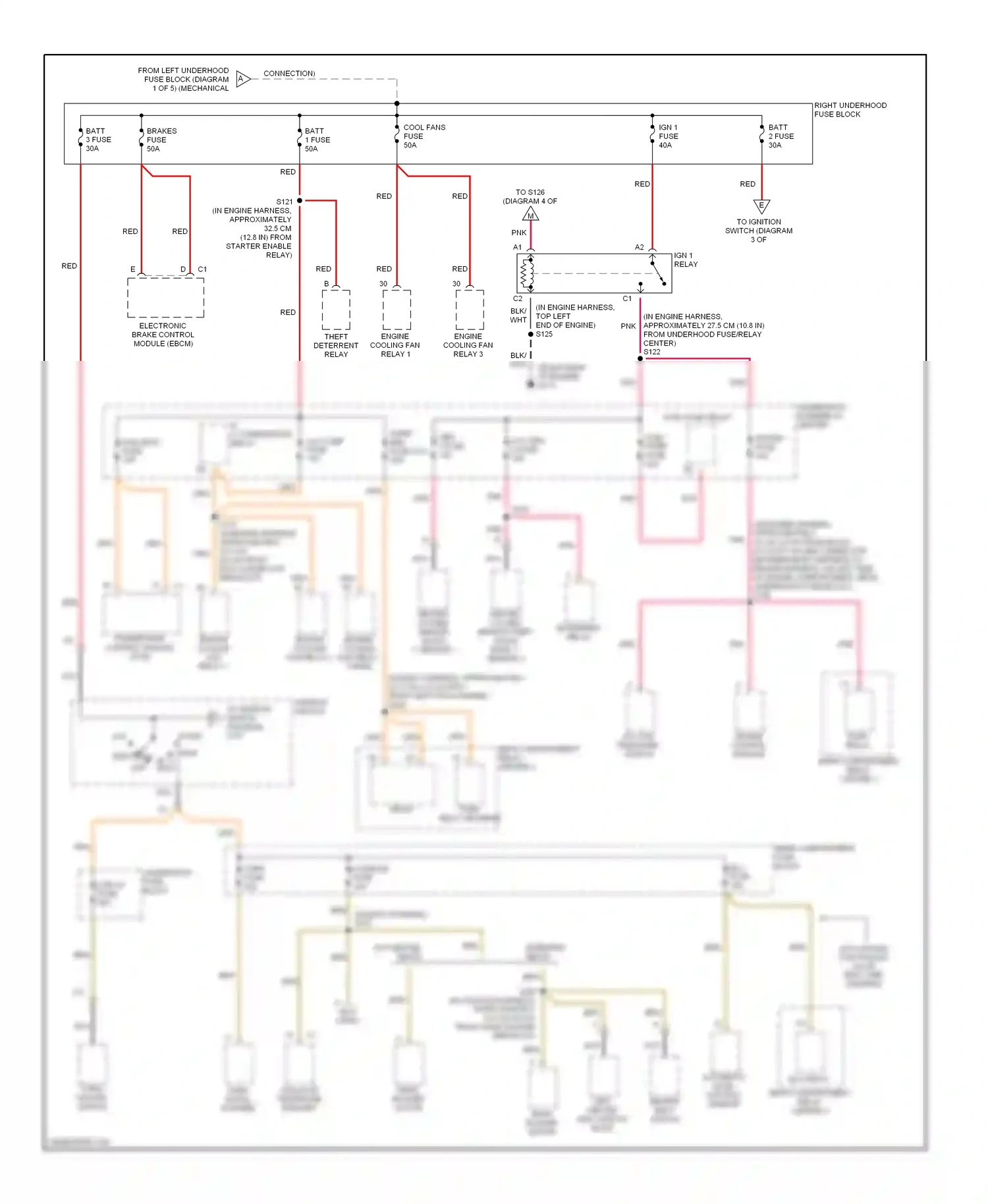 Cadillac Eldorado X (1992-2002) automatic level control sensor wiring diagram  (2 of 2)