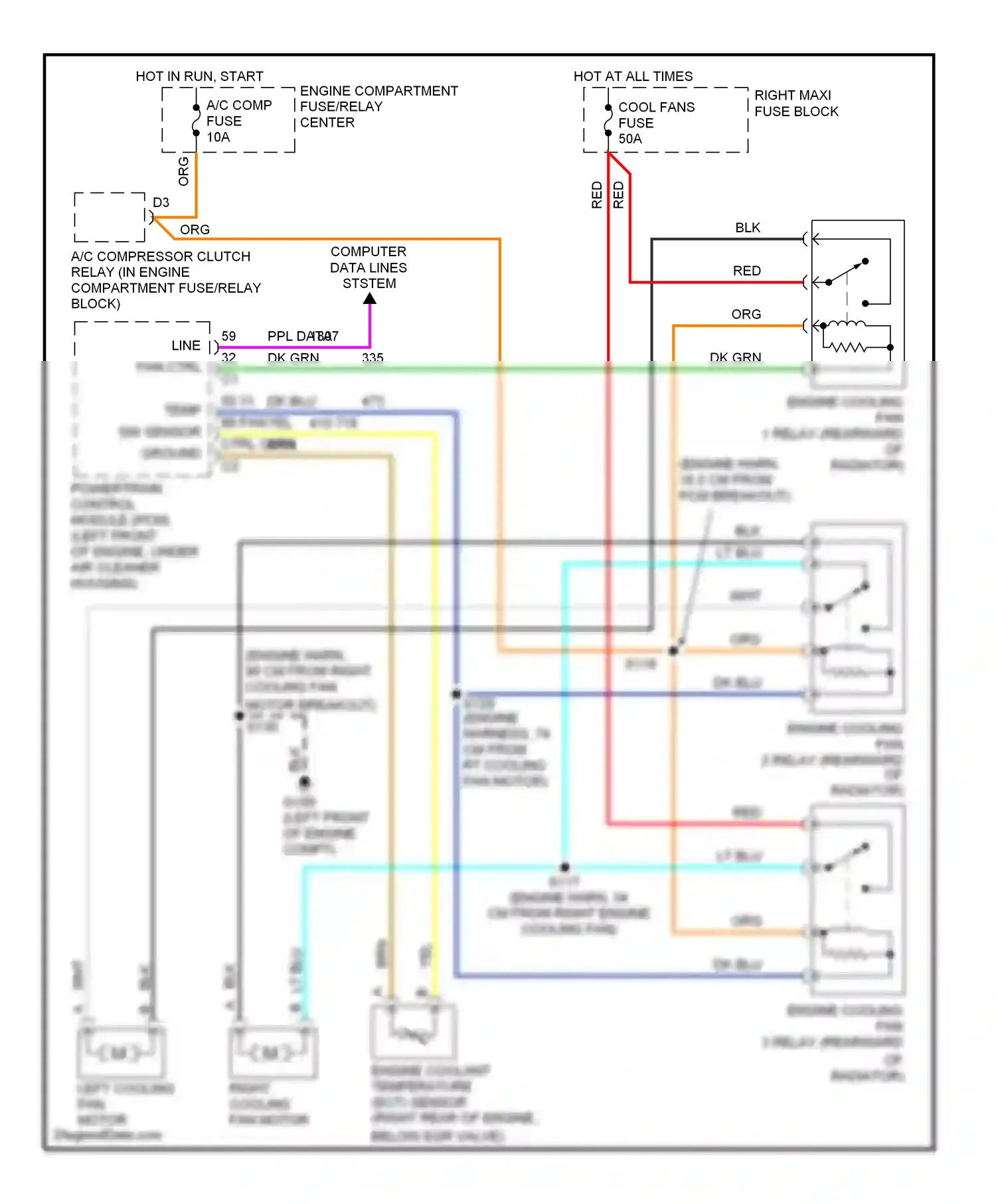 Cadillac Eldorado X (1992-2002) computer data lines ststem wiring diagram  (1 of 1)